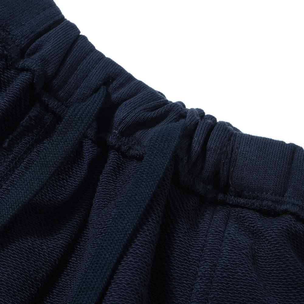 GREG ROSS Wide-Leg Navy Fleece Cargo Sweatpants