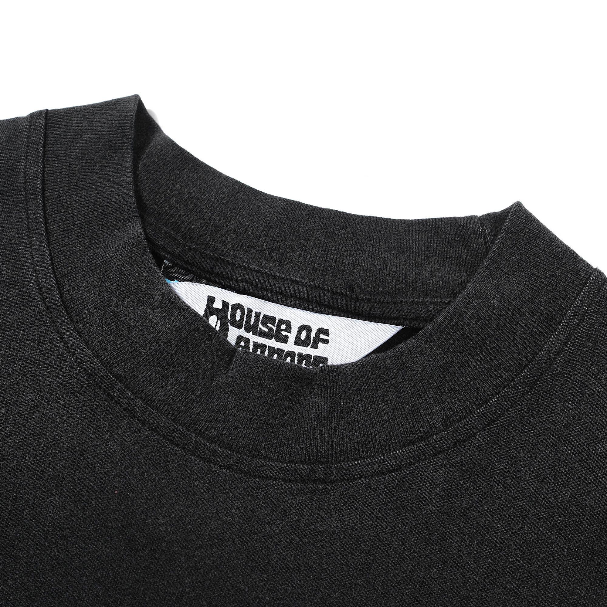 House of Errors Ragusa Ibla Black Oversized Graphic T-Shirt