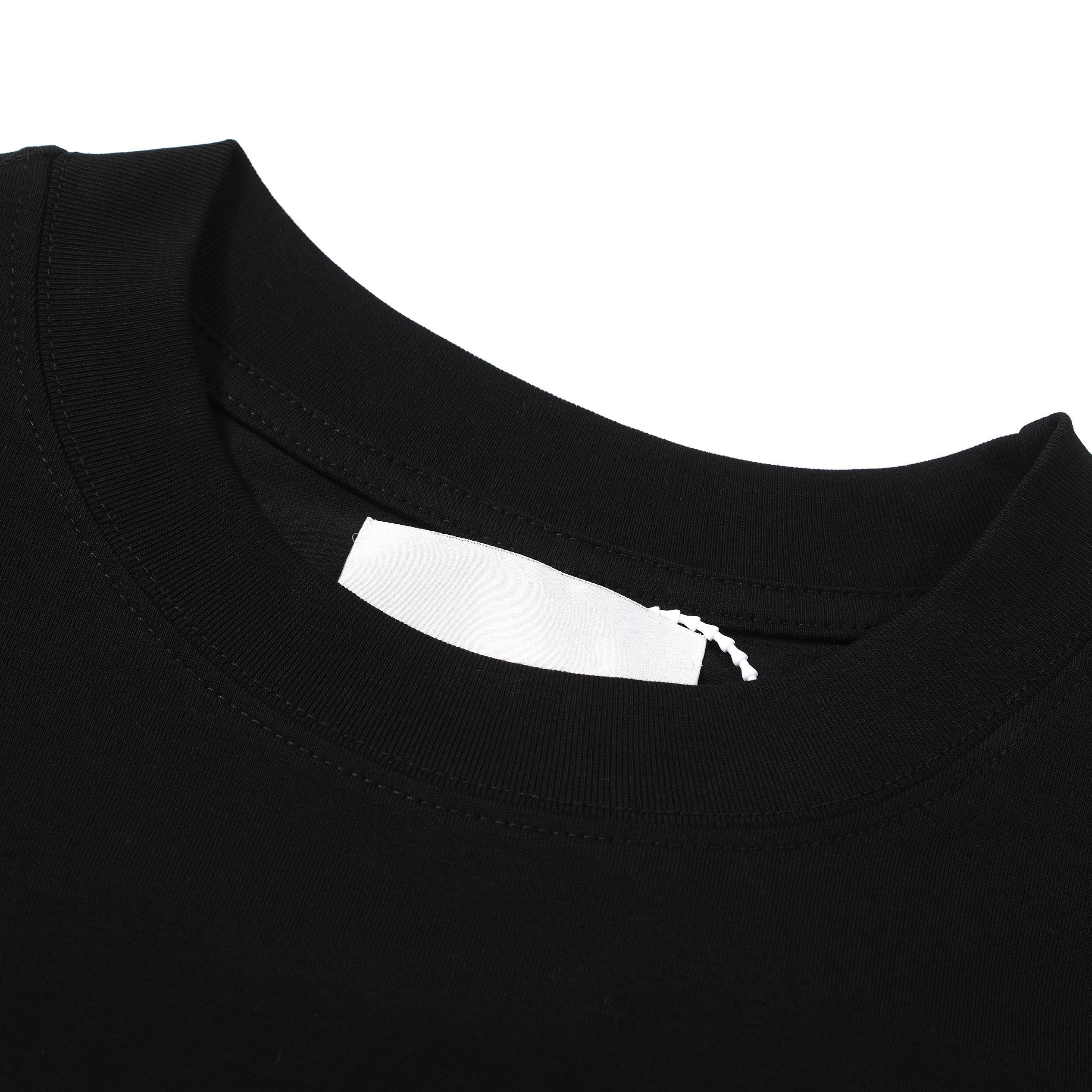 Jil Sander Black Oversized Tonal Logo Cotton T-Shirt