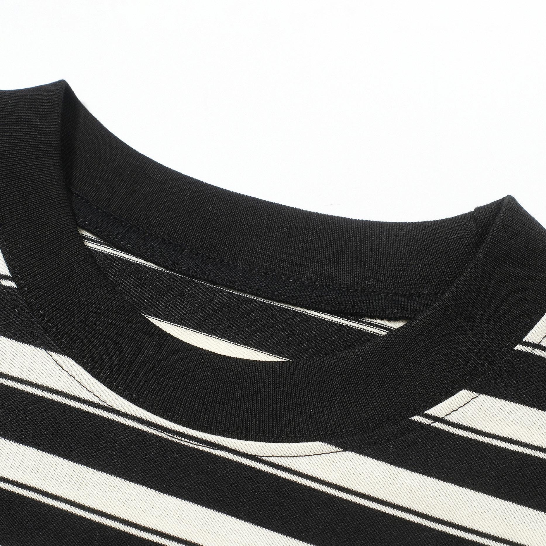 Martine Rose Striped T-Shirt with Embroidered Logo