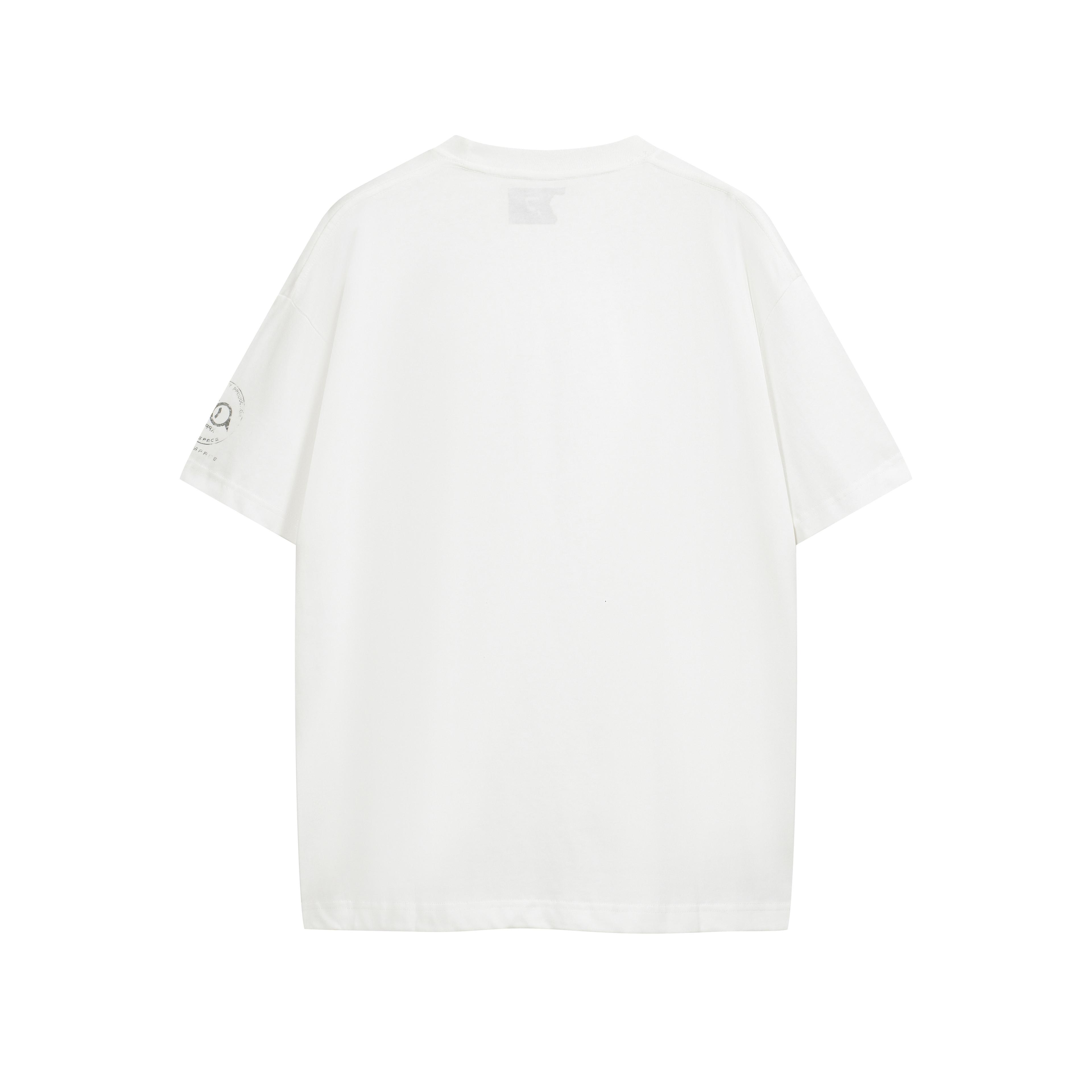 PanQ Oversized 'Relativity' Distressed Graphic T-Shirt
