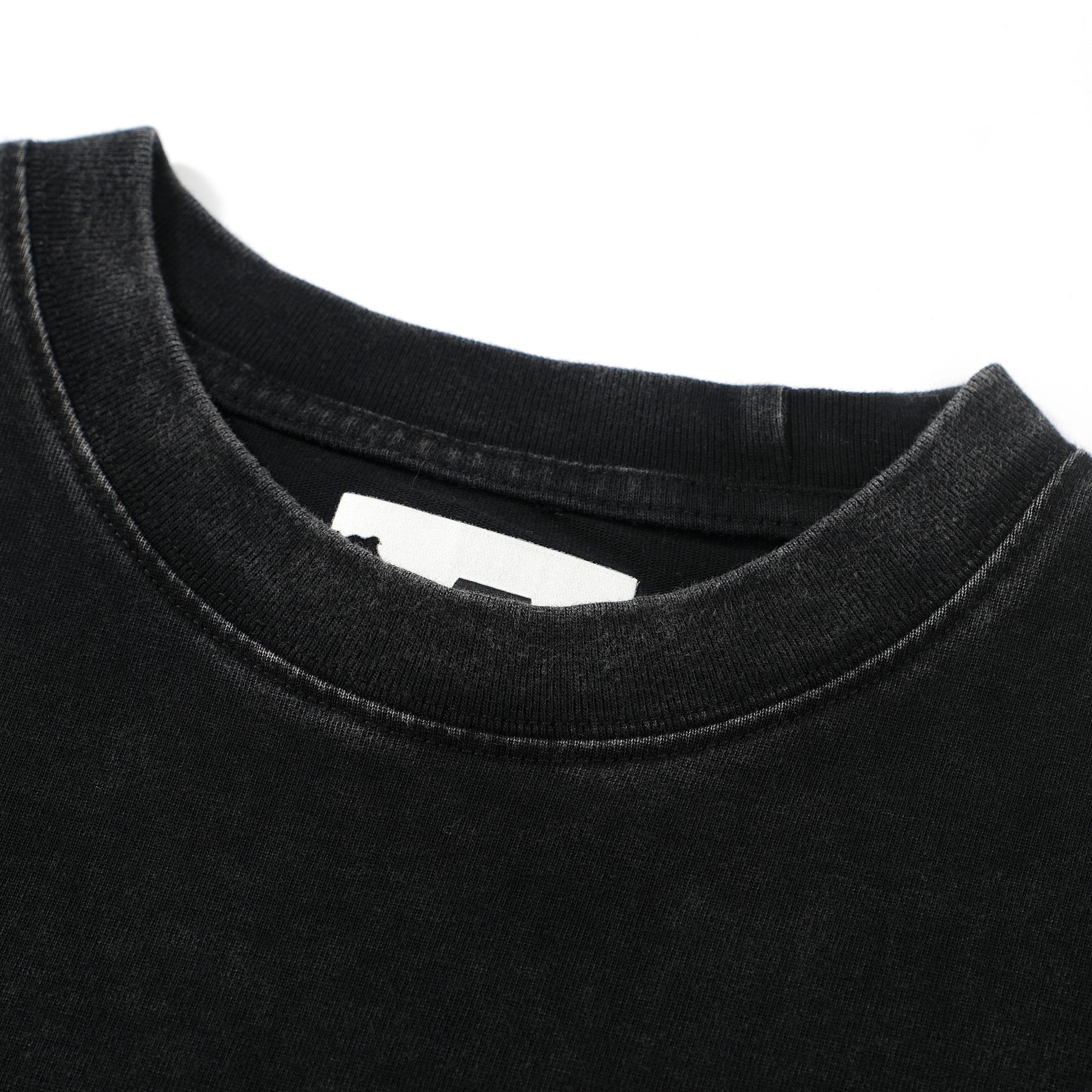 PanQ Oversized 'Relativity' Vintage Black Graphic Tee