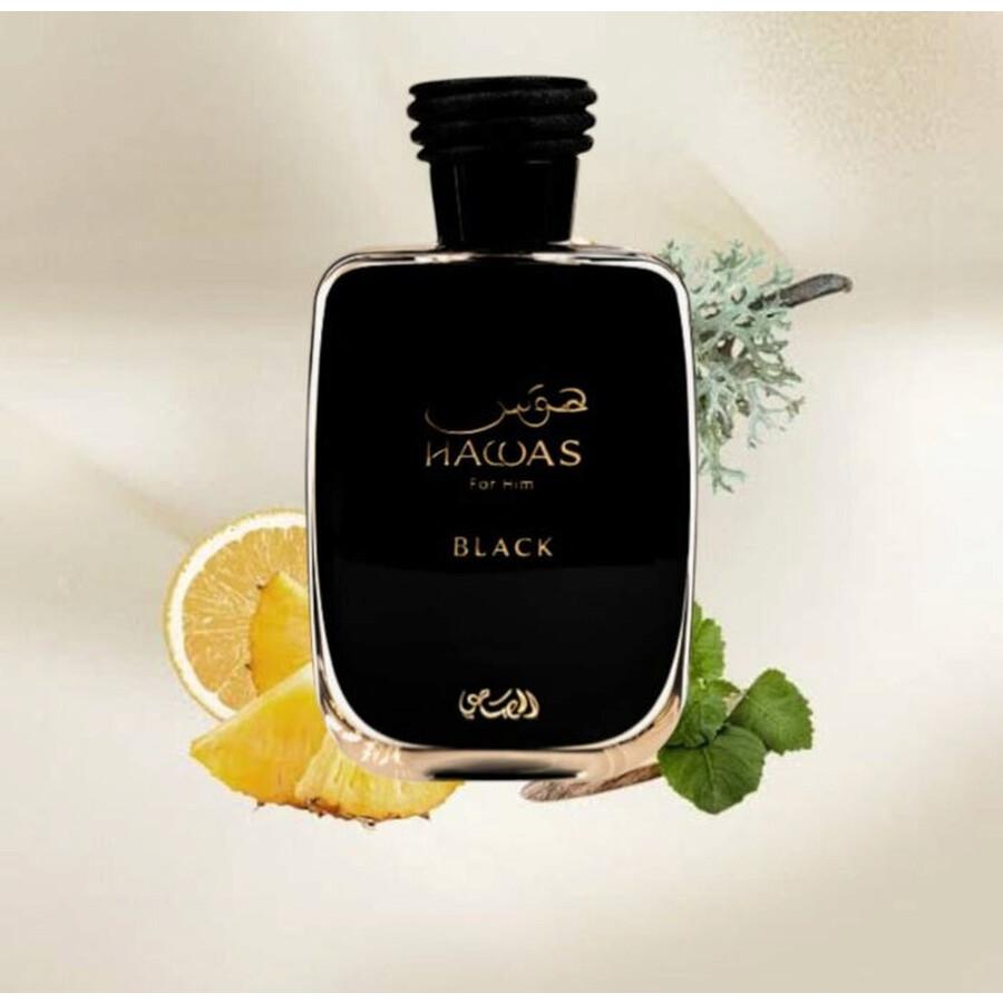 Rasasi Men's Hawas Black EDP Spray 3.3 oz (100ml) Fragrances