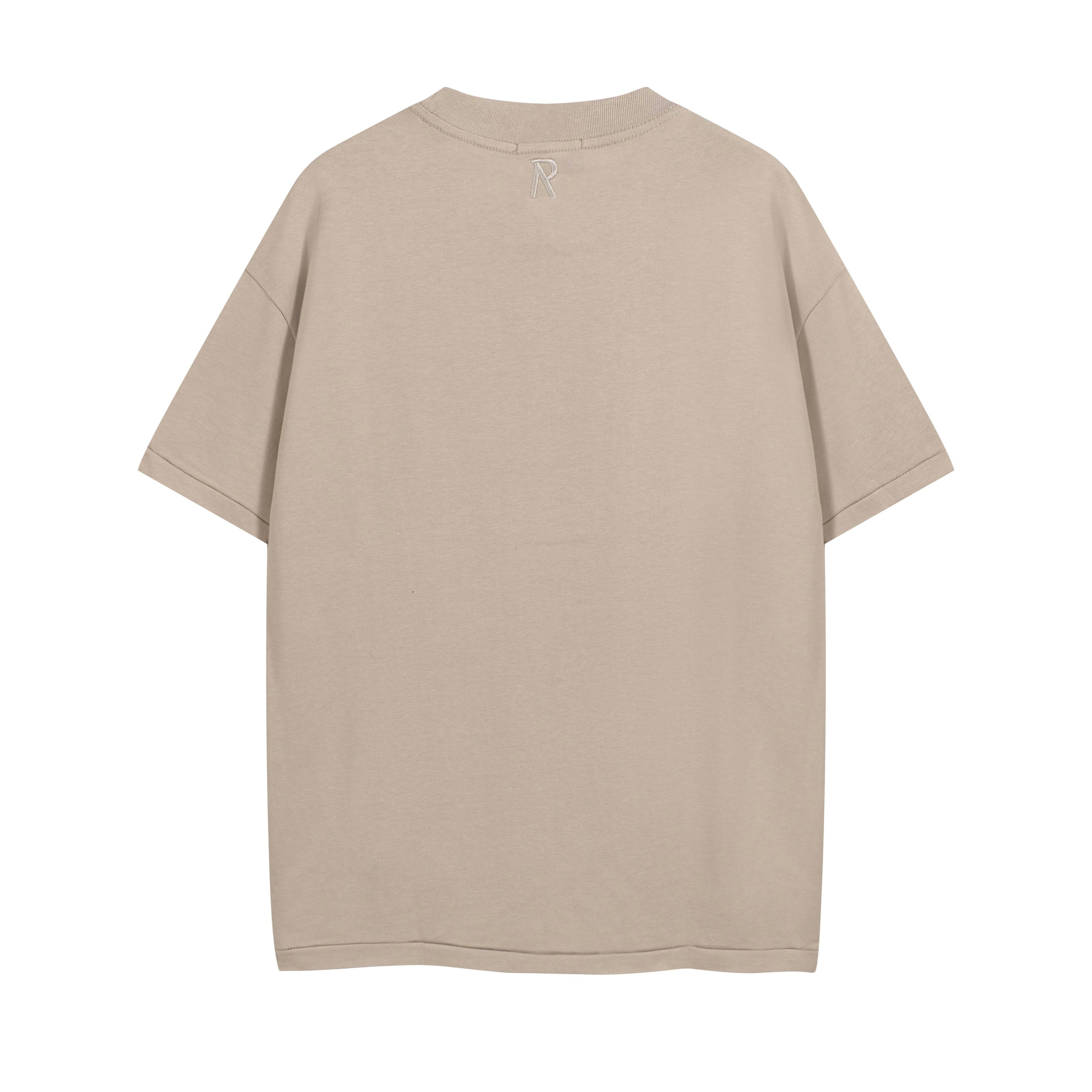 Sand Beige Relaxed Fit T-Shirt - Essential Unisex Tee