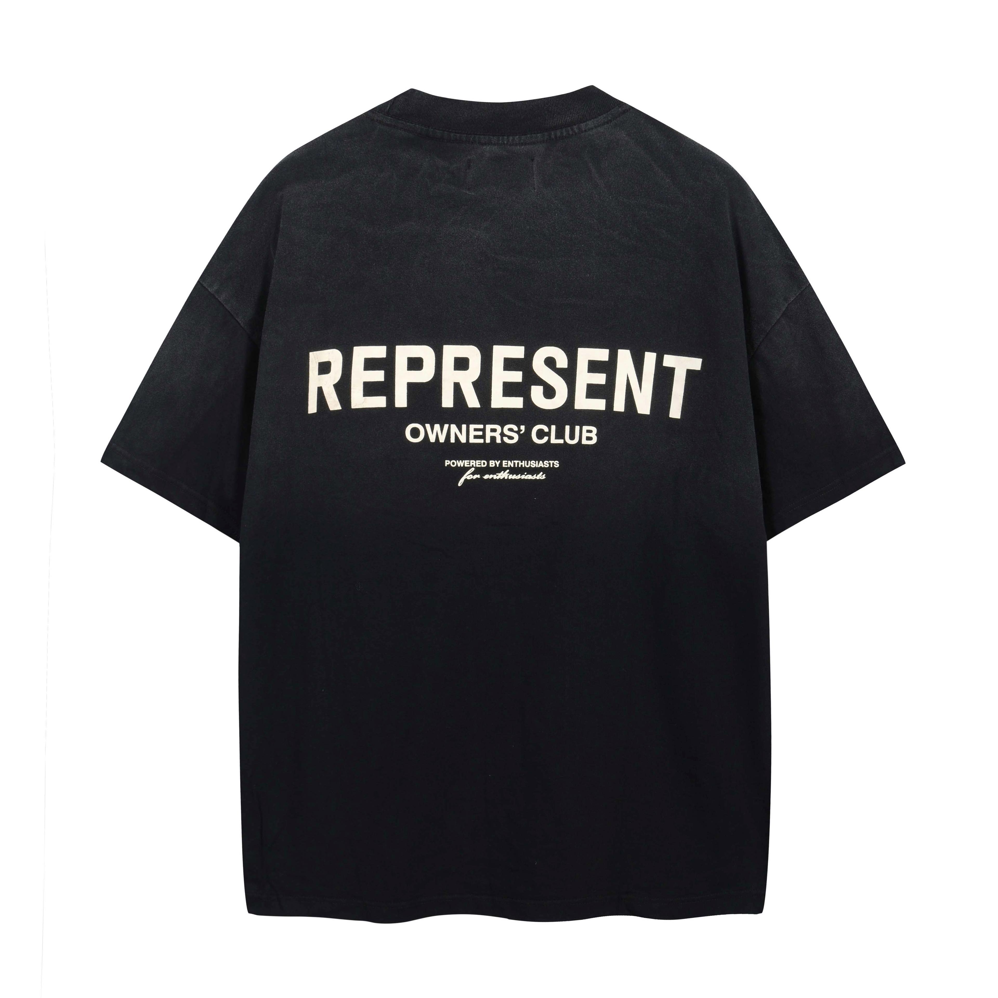 Represent Owners' Club T-Shirt Aged Black - Premium Oversized