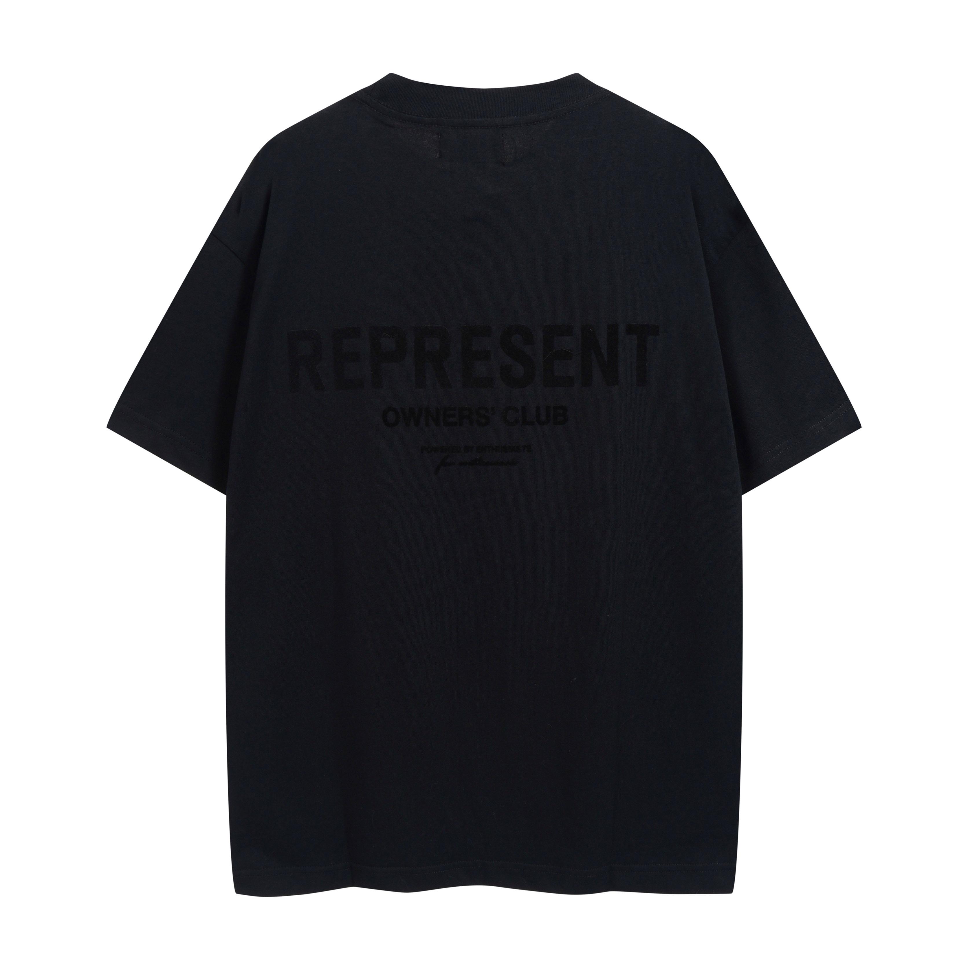 Represent Owners' Club Tonal T-Shirt - Jet Black | Premium Fit