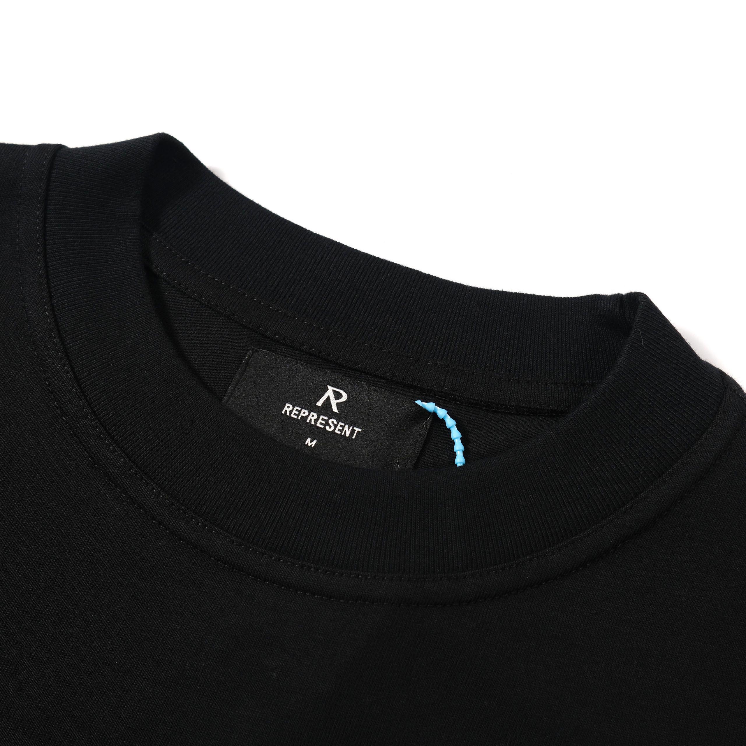 Represent Owners' Club Tonal T-Shirt - Jet Black | Premium Fit