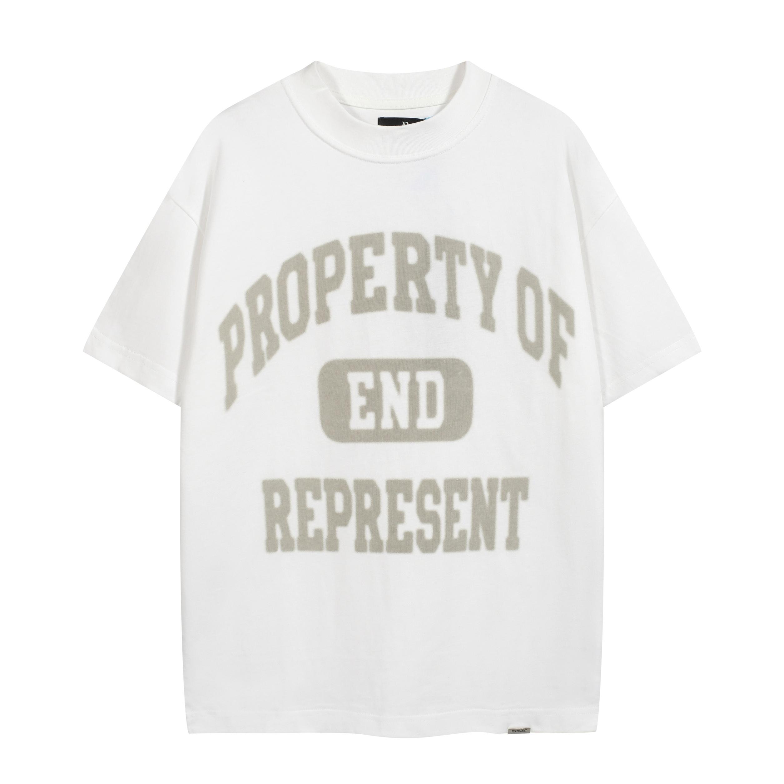 Represent x END. Clothing 'Property Of' White Oversized T-Shirt