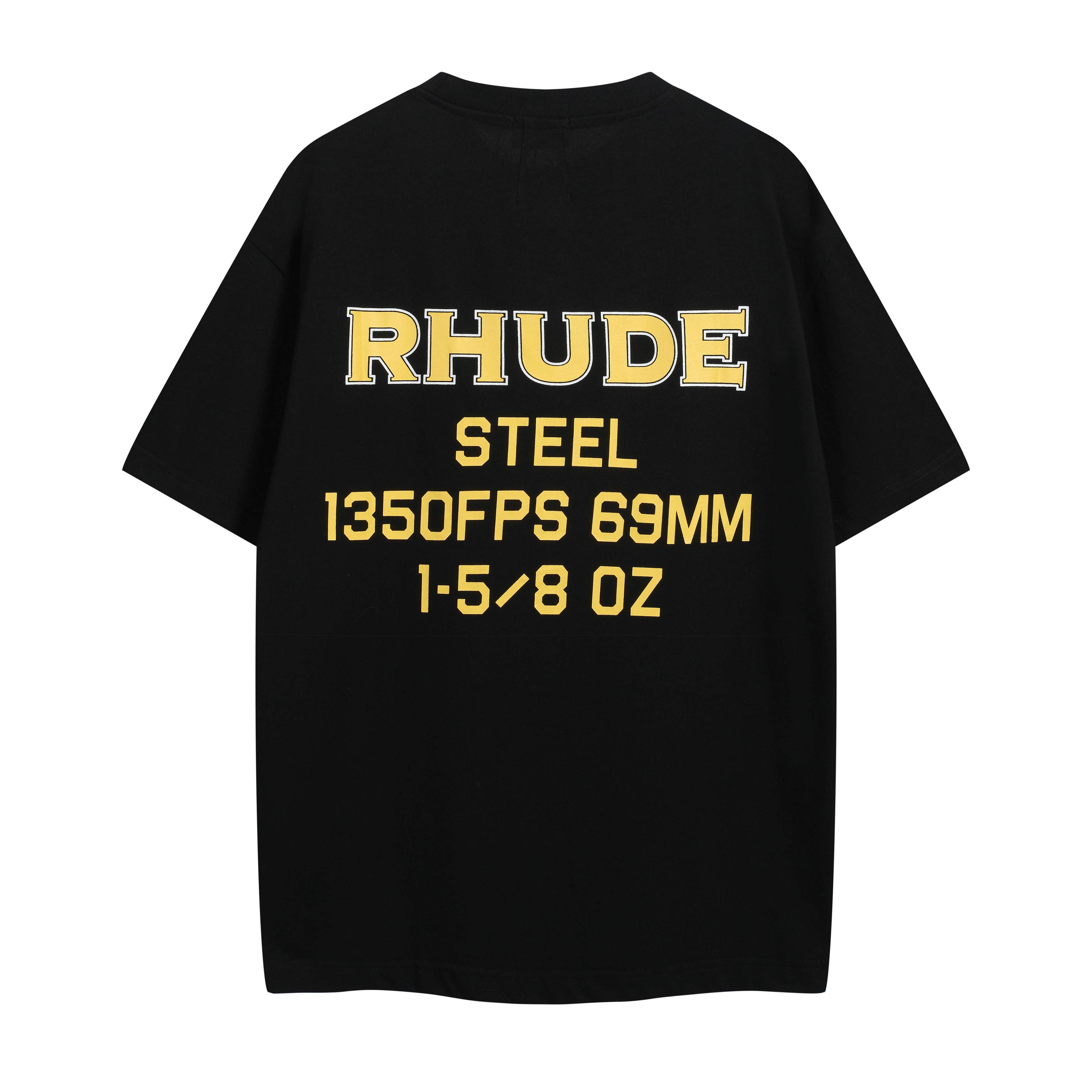 RHUDE Black Steel Ammunition Graphic T-Shirt - Luxury Tee