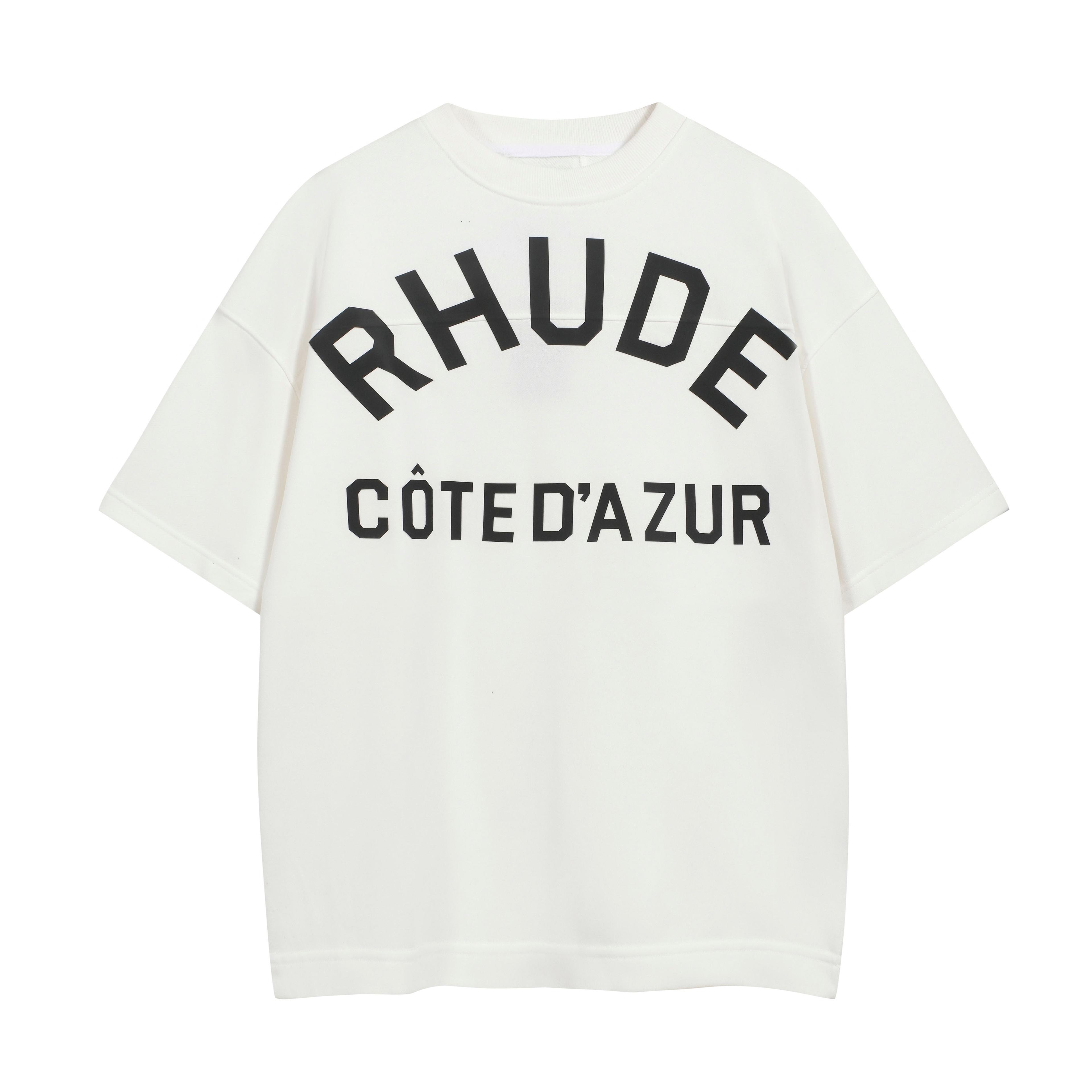 RHUDE Off-White Côte d'Azur T-Shirt - Luxury Cotton Tee