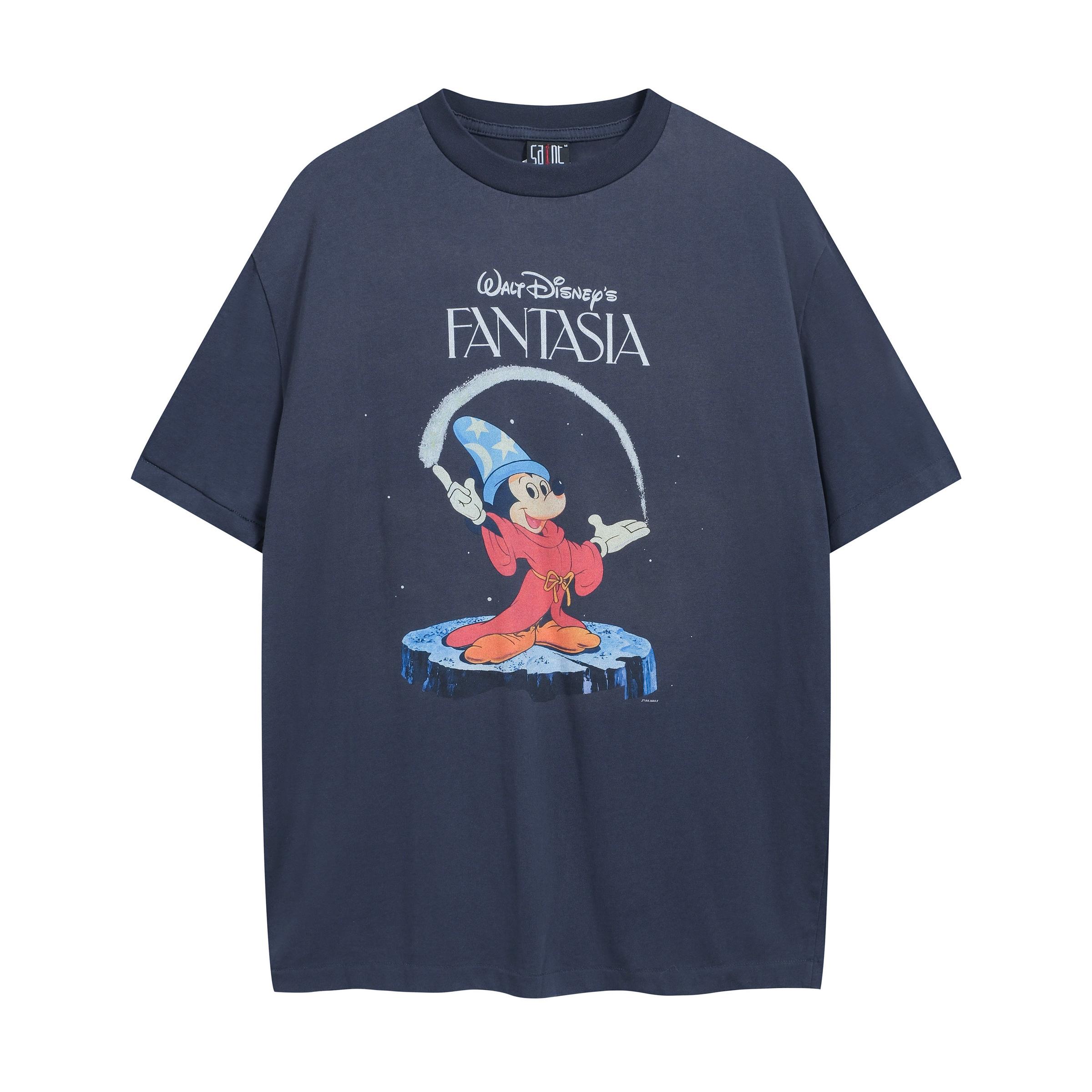 Disney Fantasia Sorcerer Mickey Vintage Graphic T-Shirt