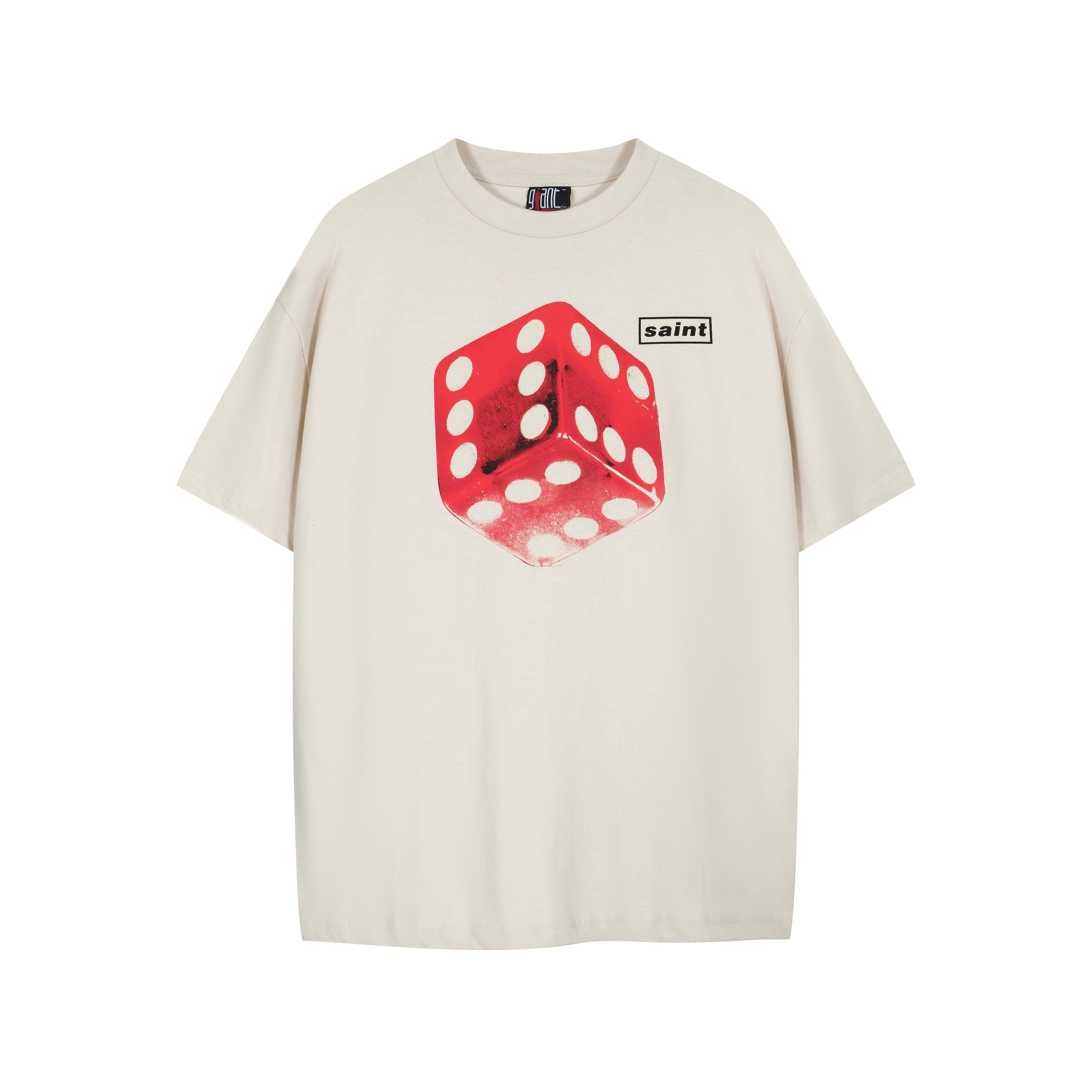 SAINT Oversized Retro Dice Graphic T-Shirt