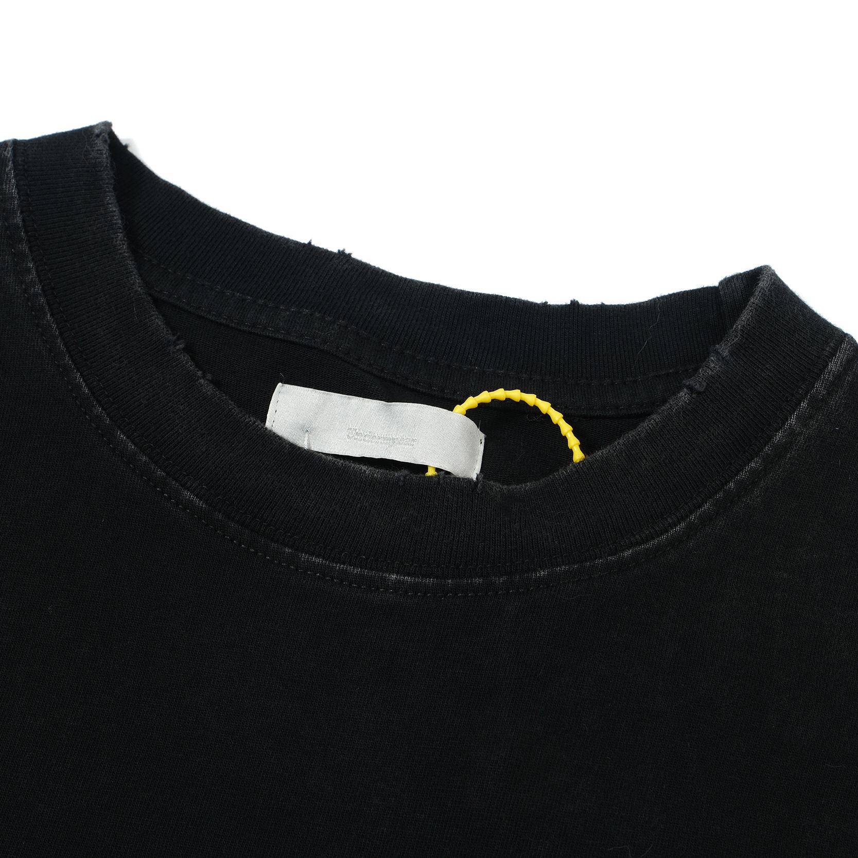 'TEXAS TANGO' Double-Face Washed Black Graphic Tee