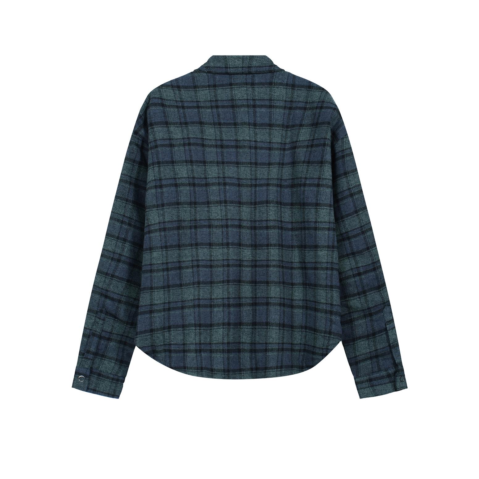 vujade-flannel-overshirt-blue-green-plaid-button-up-unisex