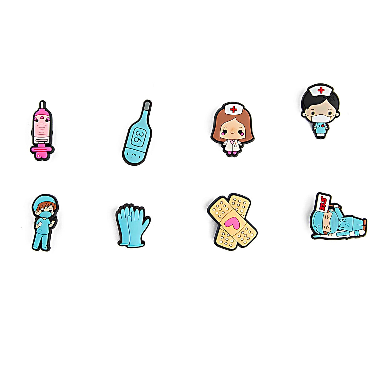 Customize your Crocs with this 8-pack of medical-themed Jibbitz! 