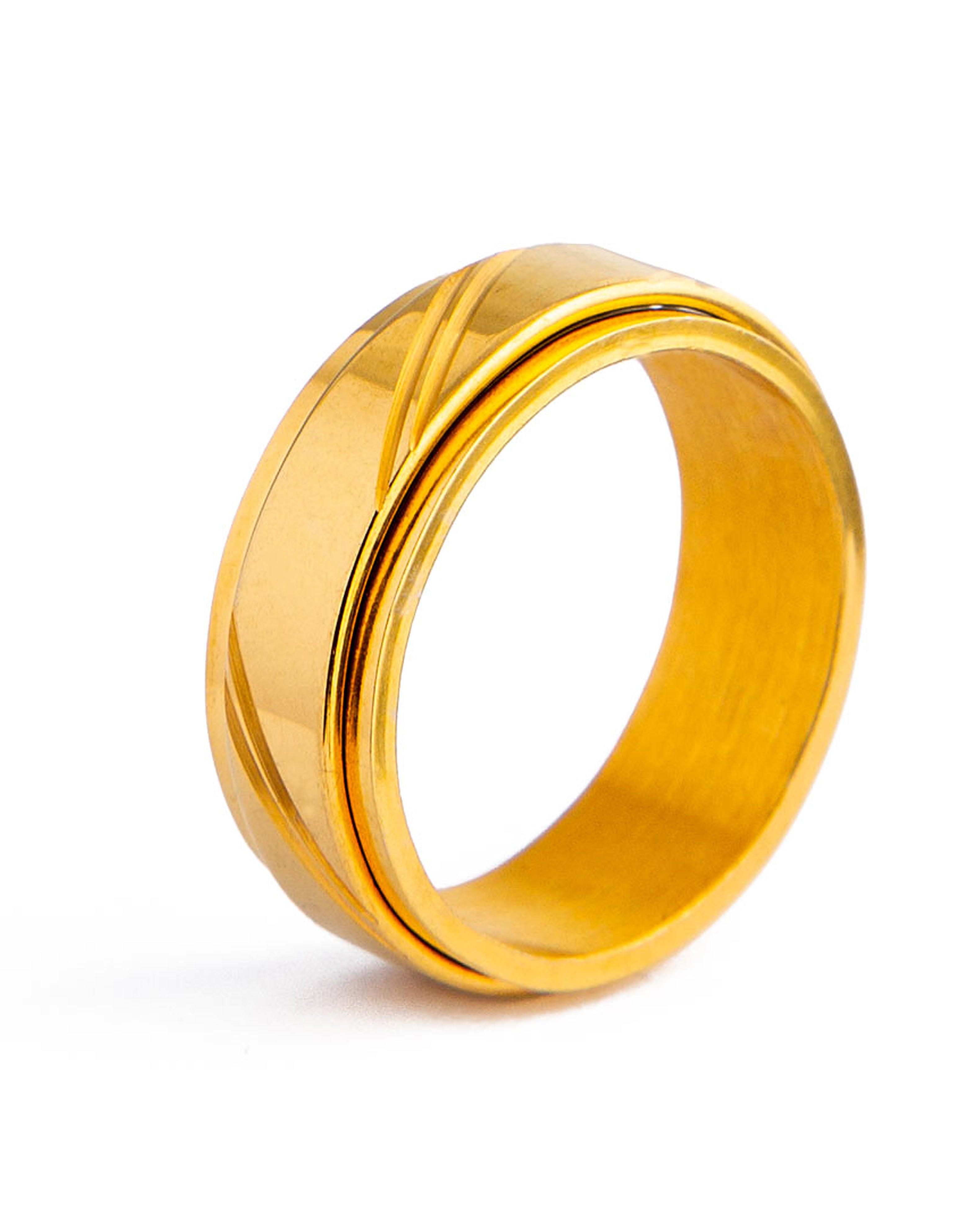 22k Gold Bold Textured Wedding Band