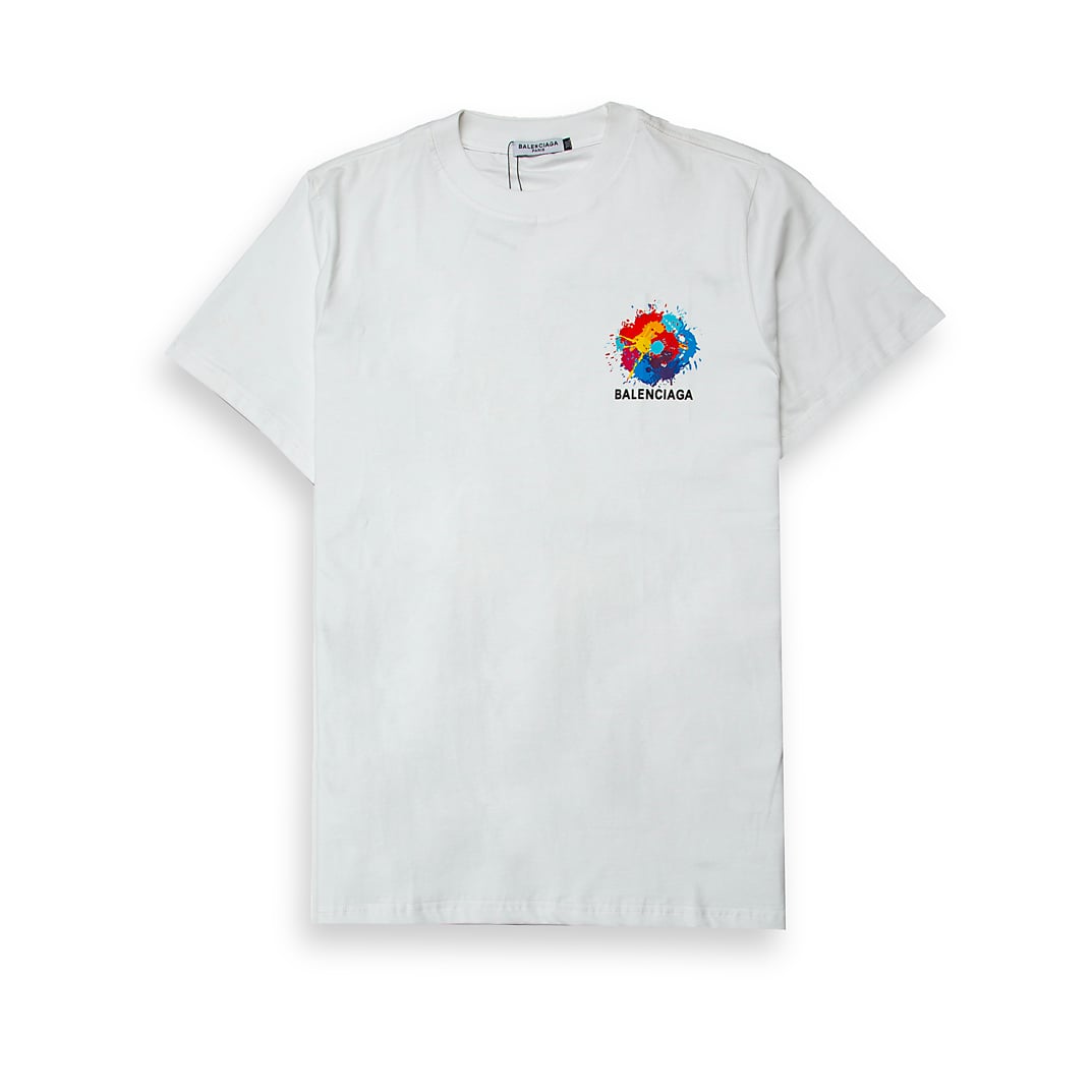 This is a premium cotton jersey t-shirt from the luxury fashion house Balenciaga.