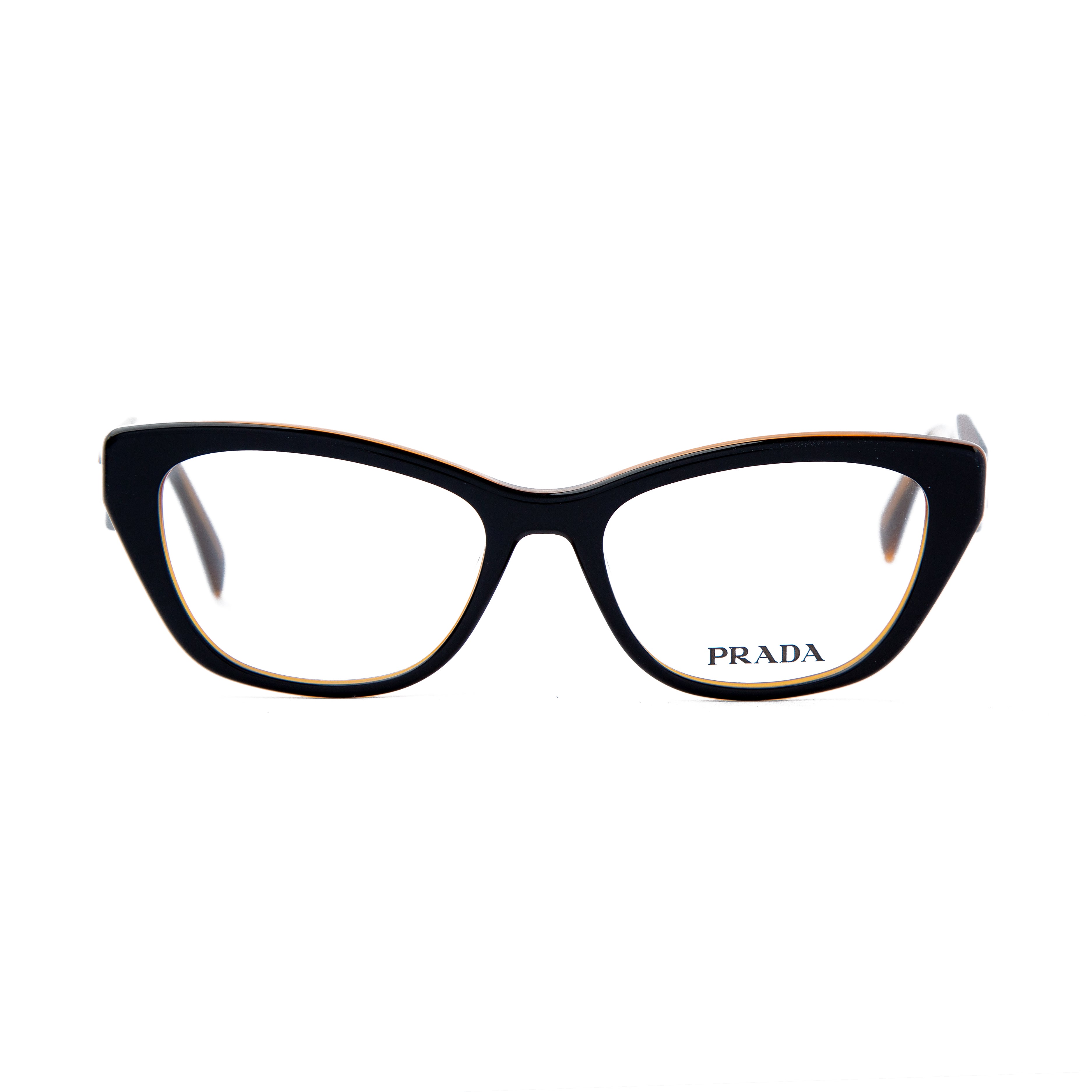 Prada Cat-Eye Tortoiseshell Glasses for men with Black Detail