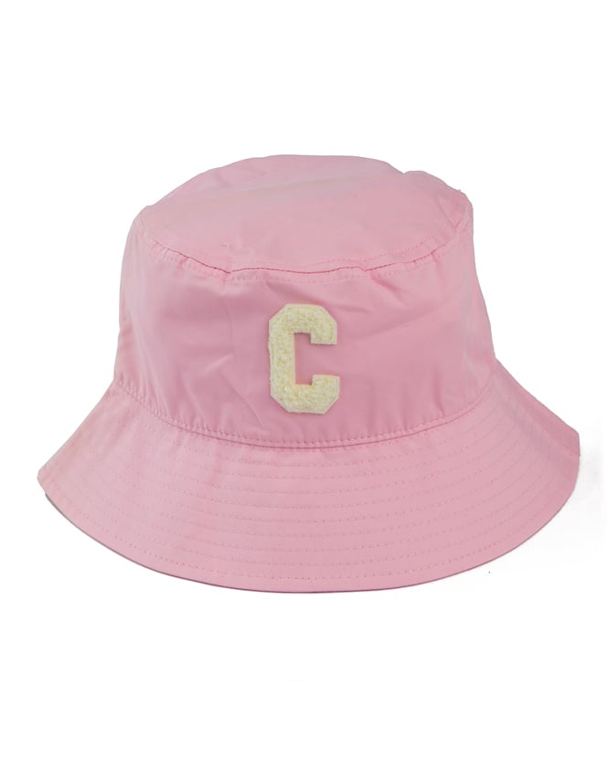"C" Bucket Hat | Pink & Off-White | Unisex