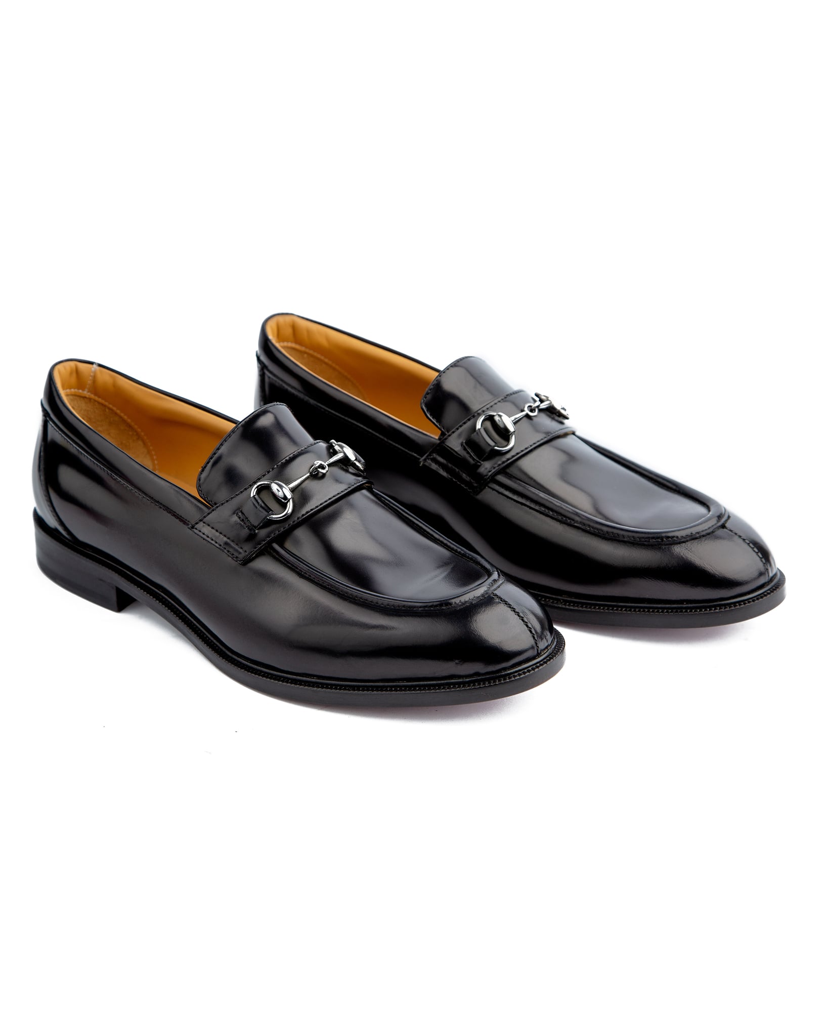 Black Leather Horsebit Loafers – Elegant & Stylish Formal Shoes