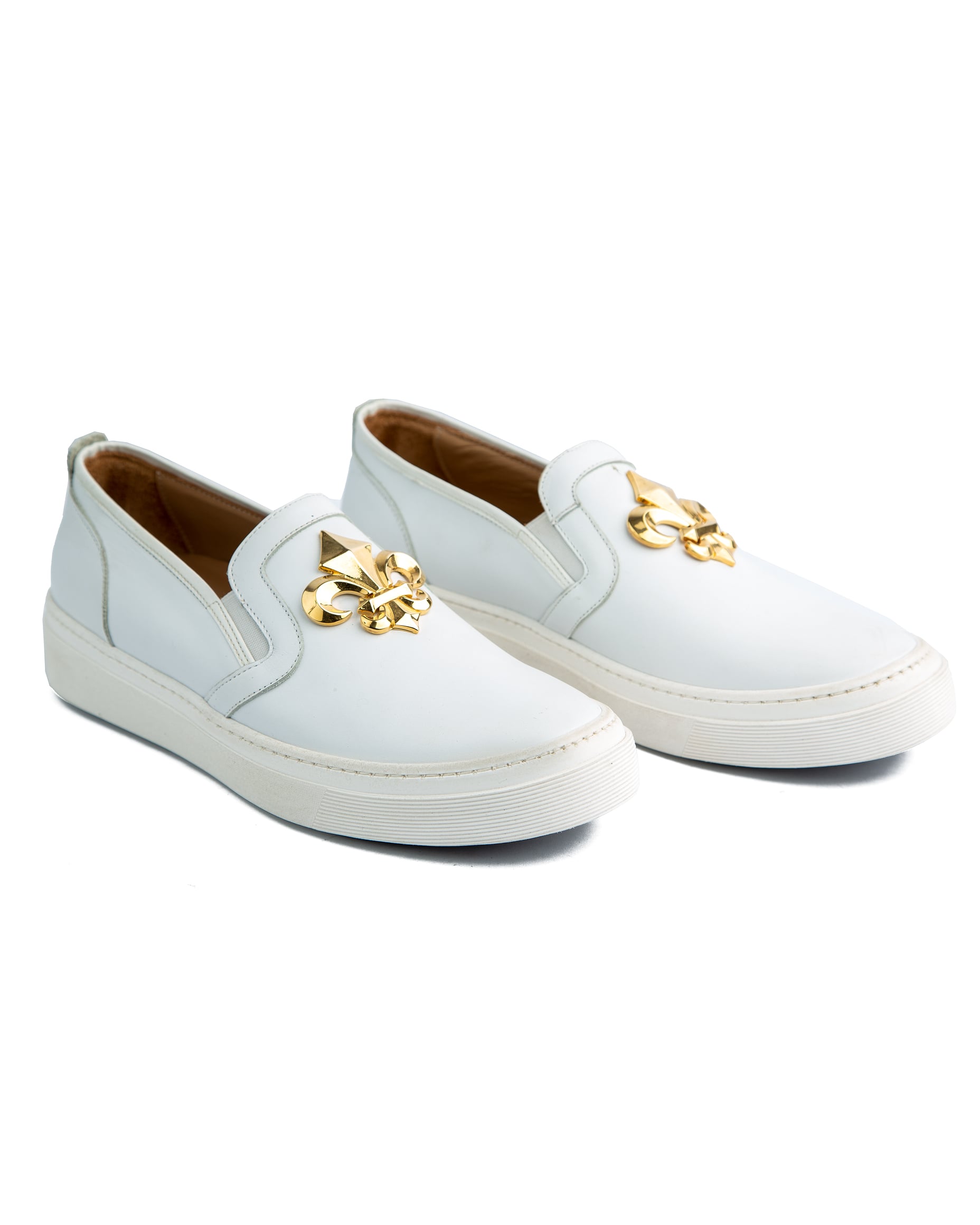 White Leather Horsebit Loafers – Elegant & Stylish Formal Shoes