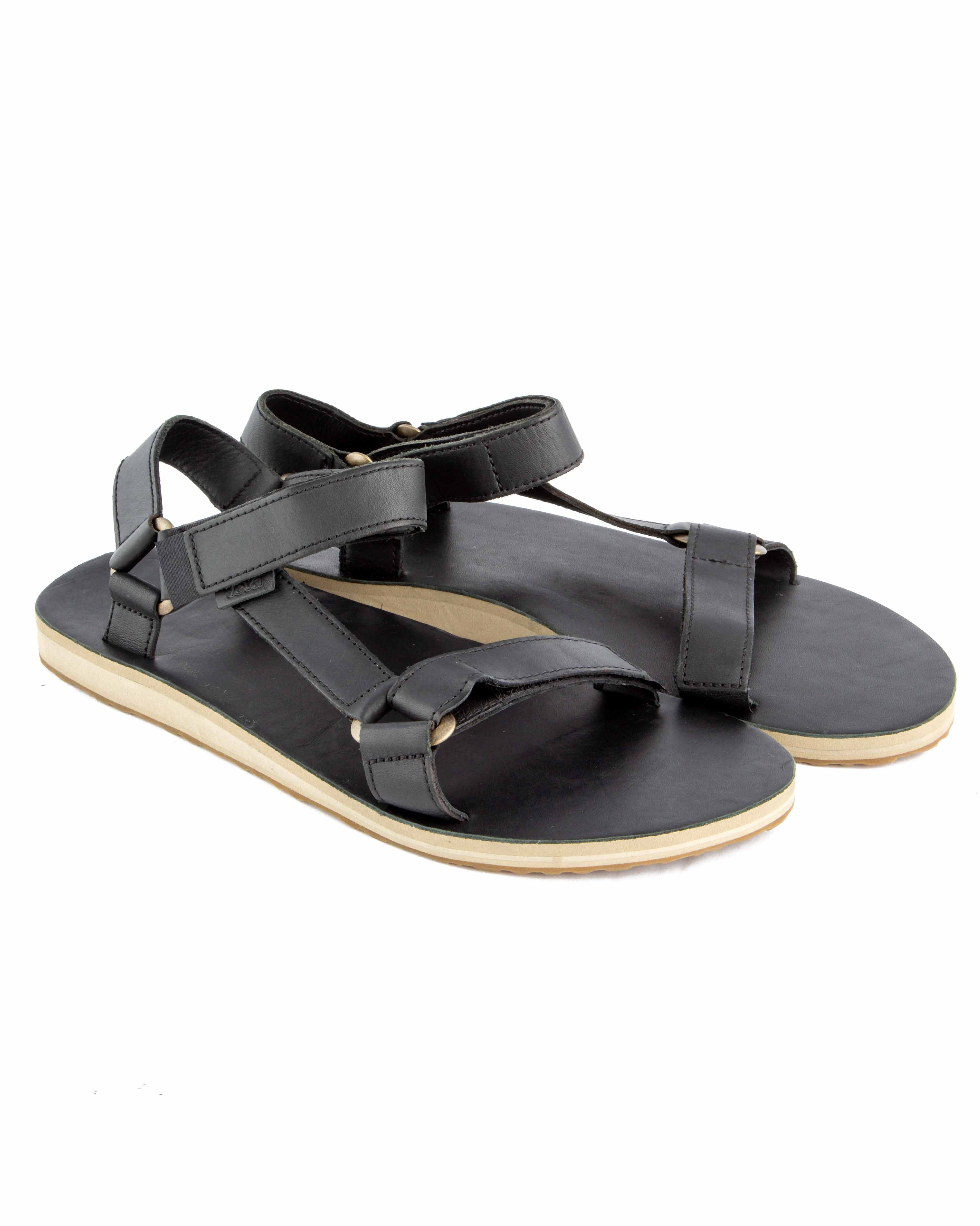 Teva Leather Sandals - Unisex, Black