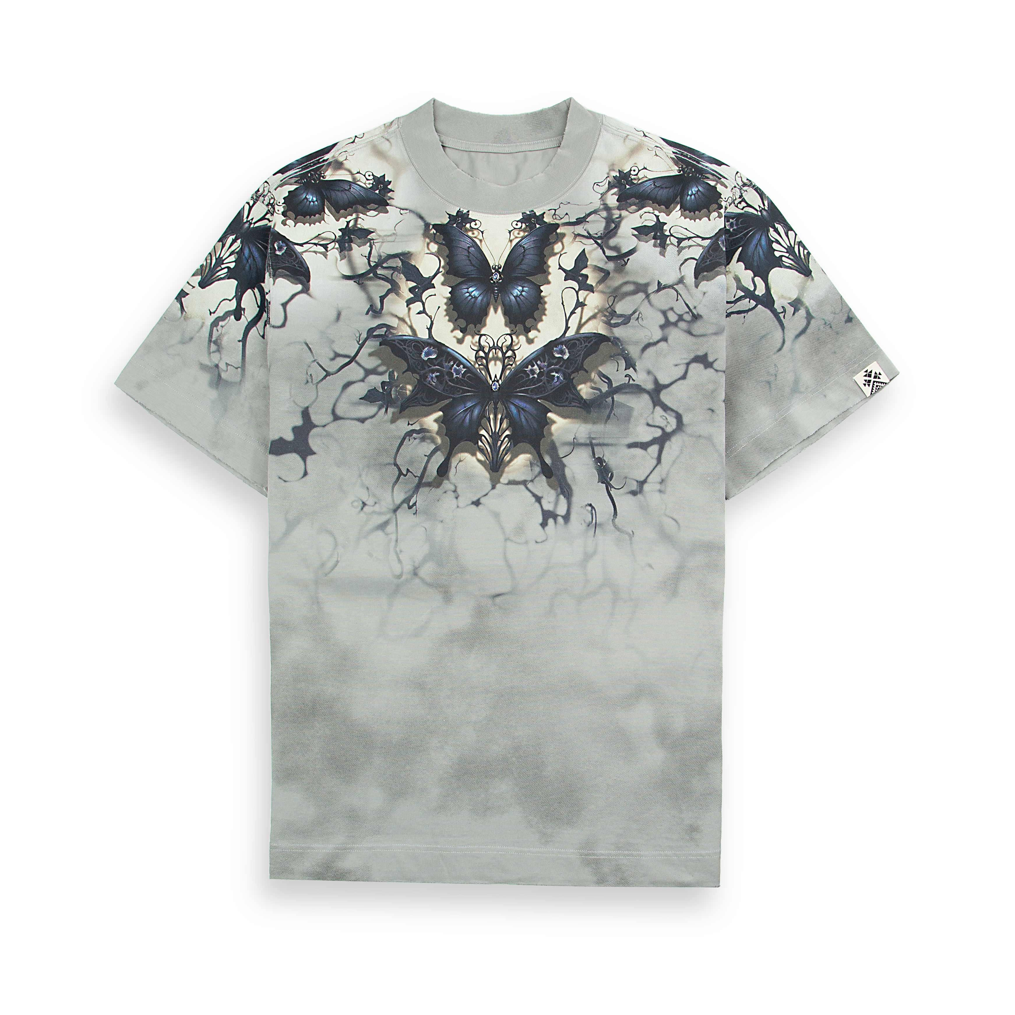 Agu & Sons Ltd Nocturnal Serenity Butterfly T-Shirt. 