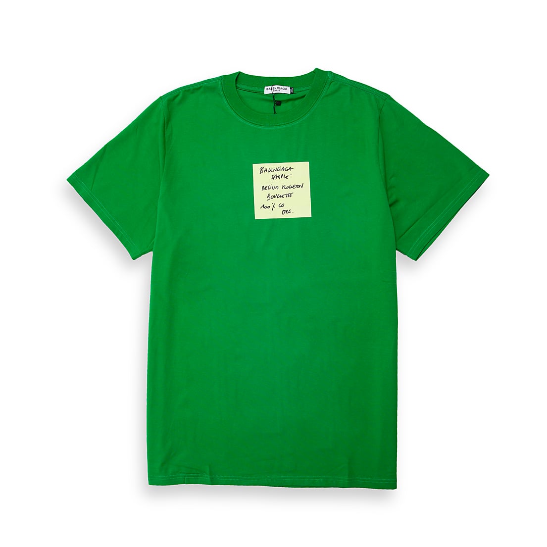 An oversized, short-sleeved cotton jersey T-shirt with a high crewneck.