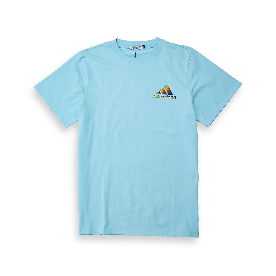 A premium cotton jersey T-shirt resulting from the Balenciaga x adidas collaboration.
