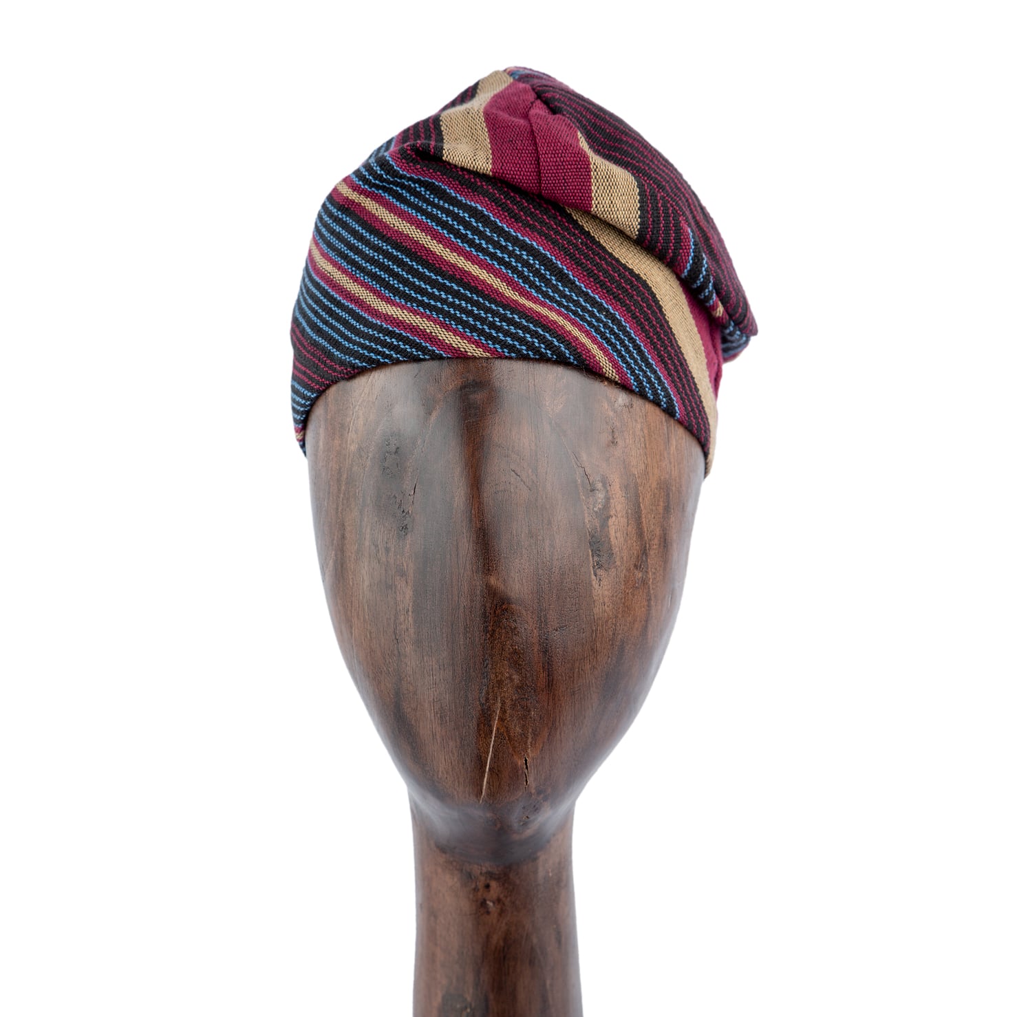 Multicolored Striped Yoruba Men's  Traditional Headwear,Fila