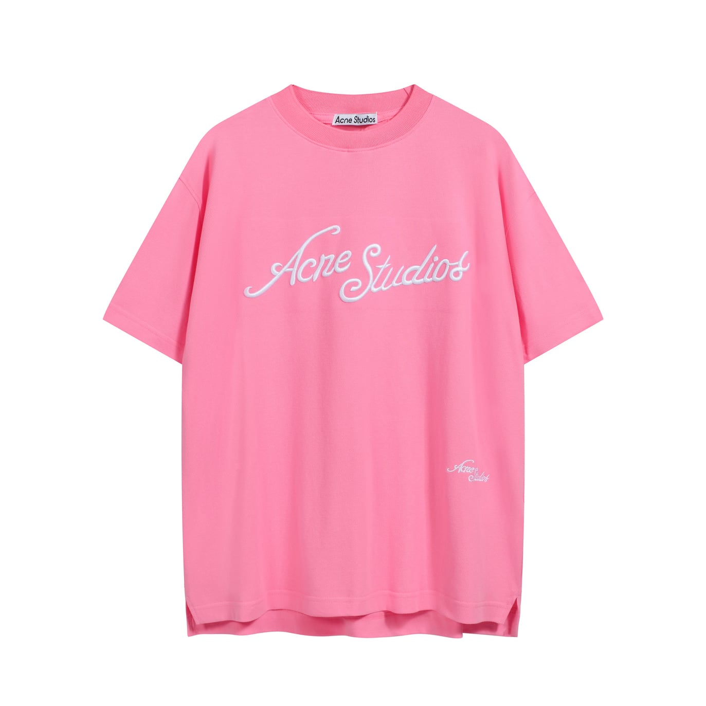 Acne Studios Embroidered Logo T-Shirt - Relaxed Unisex 