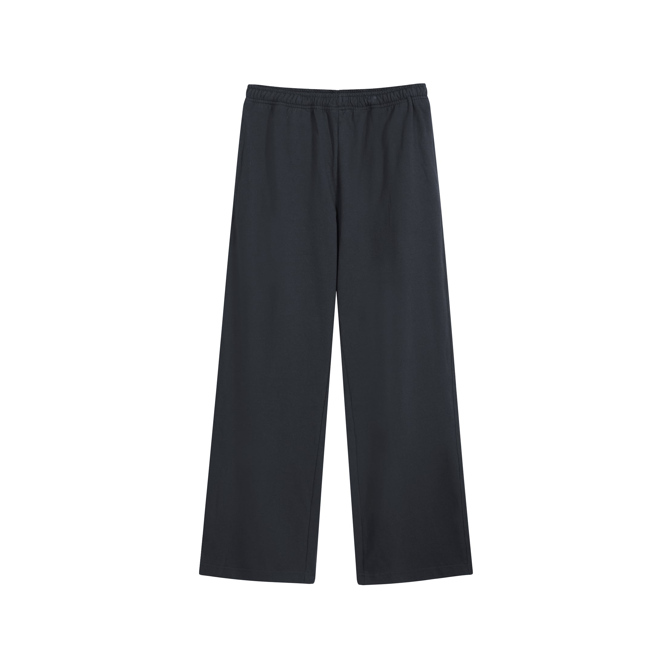 Acne Studios Unisex Wide-Leg Elastic Waist Trousers Black