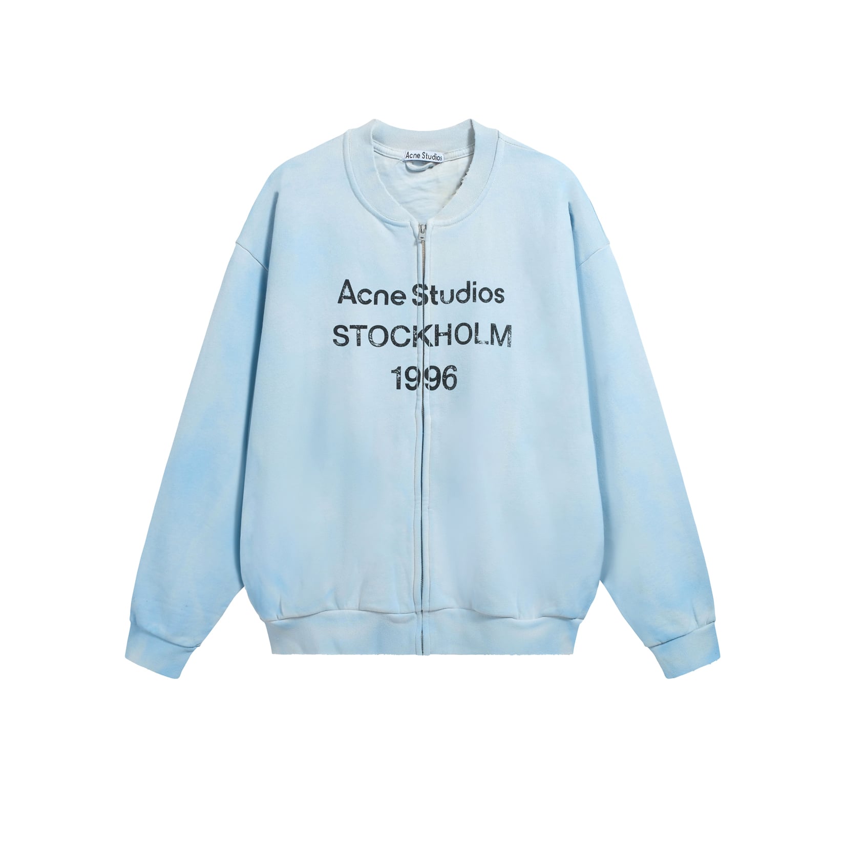 Acne Studios Unisex Washed Light Blue '1996' Zip Jacket