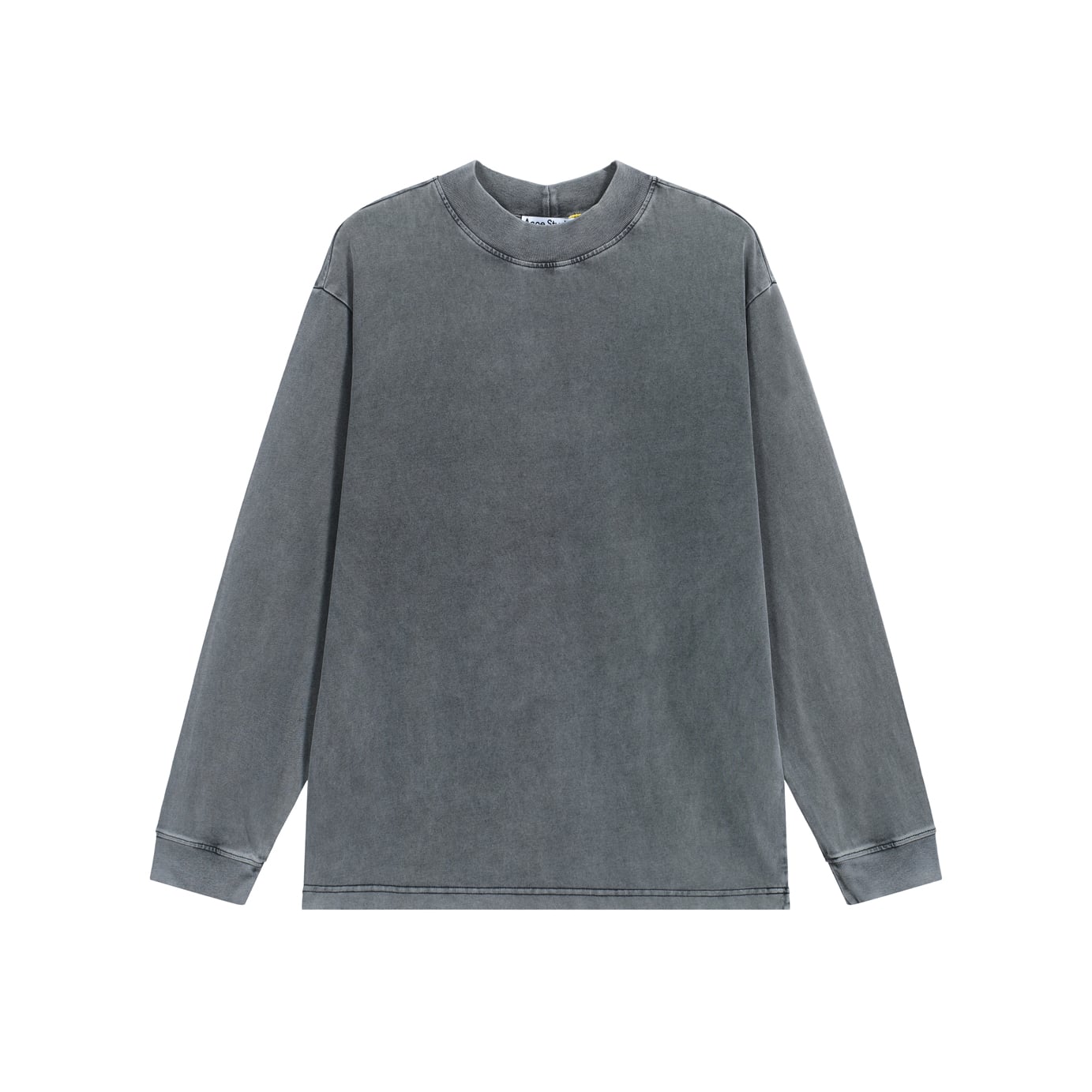 Acne Studios Unisex White Rhinestone '1996' Logo Long-Sleeve