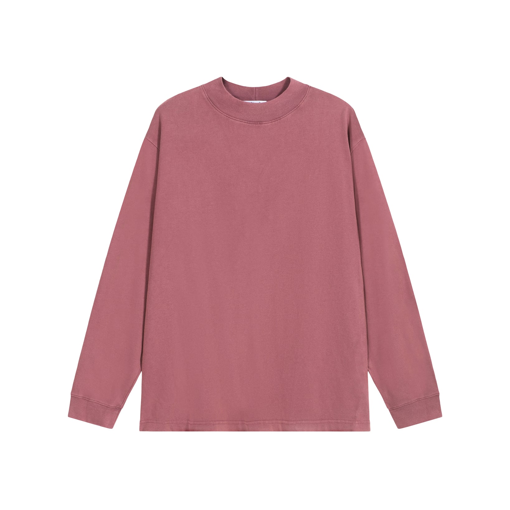 Acne Studios Unisex Dusty Rose High-Neck Long-Sleeve T-Shirt
