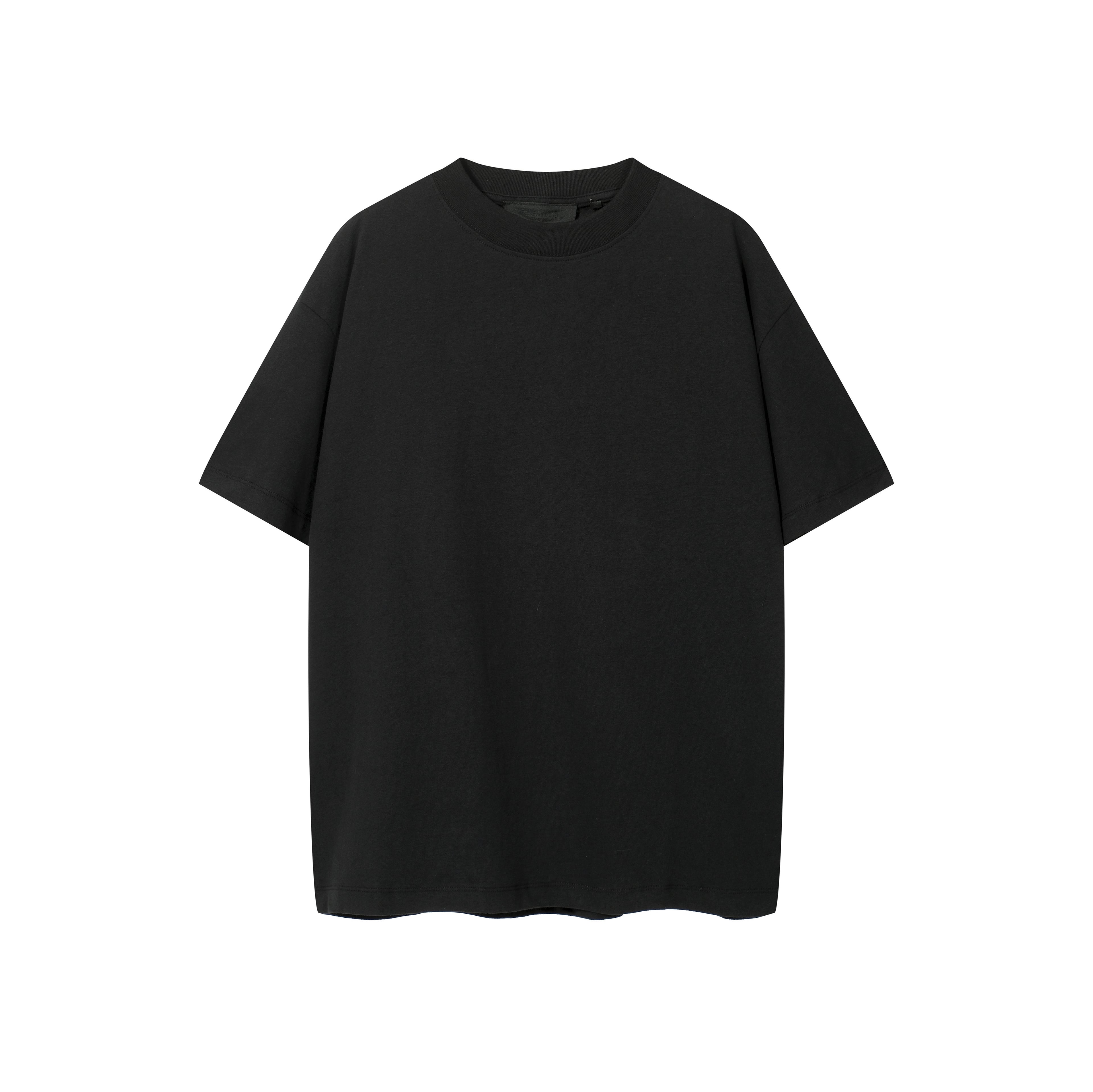 Unisex Classic Essential Oversized Black Cotton T-Shirt