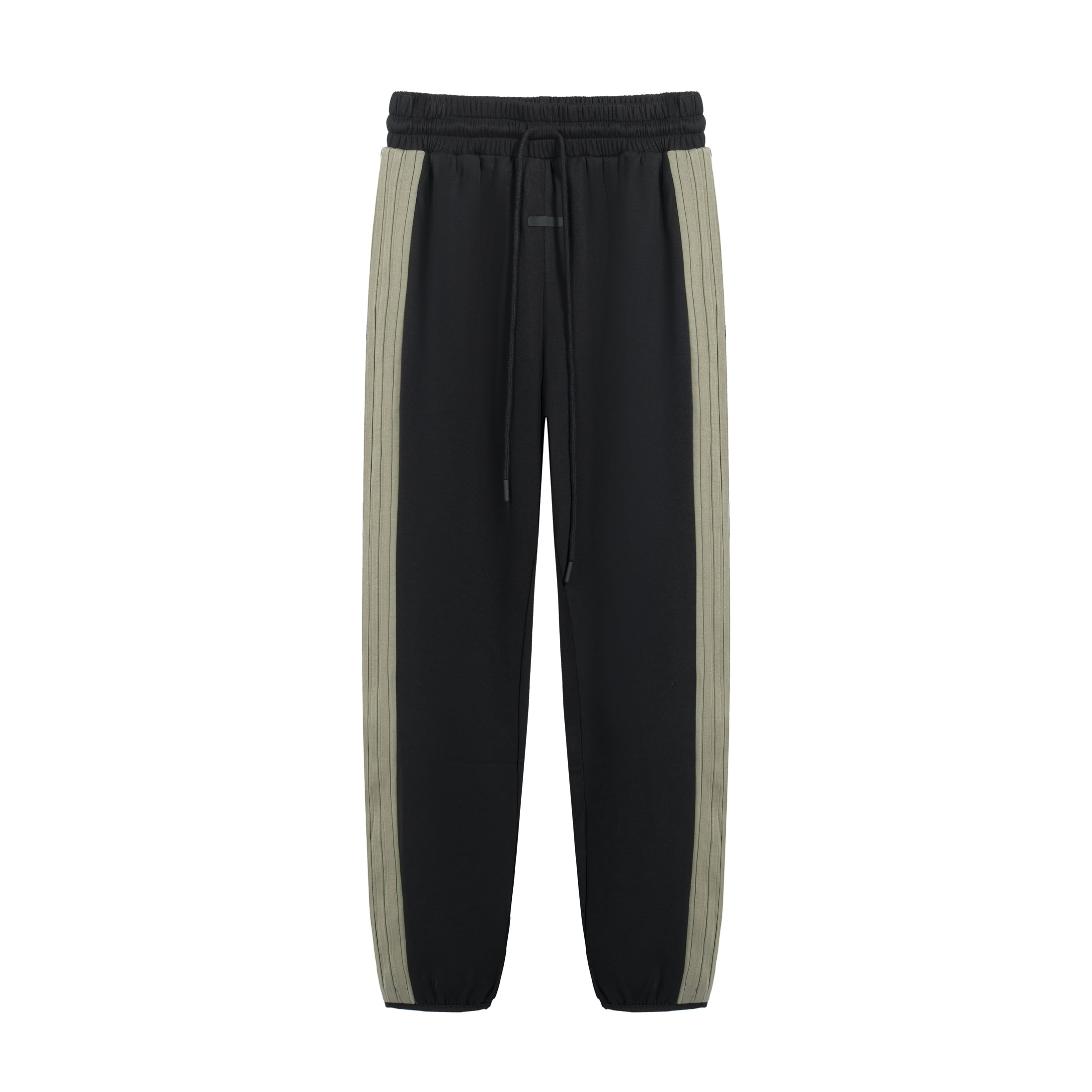 FOG ESSENTIALS Black Side-Stripe Fleece Jogger