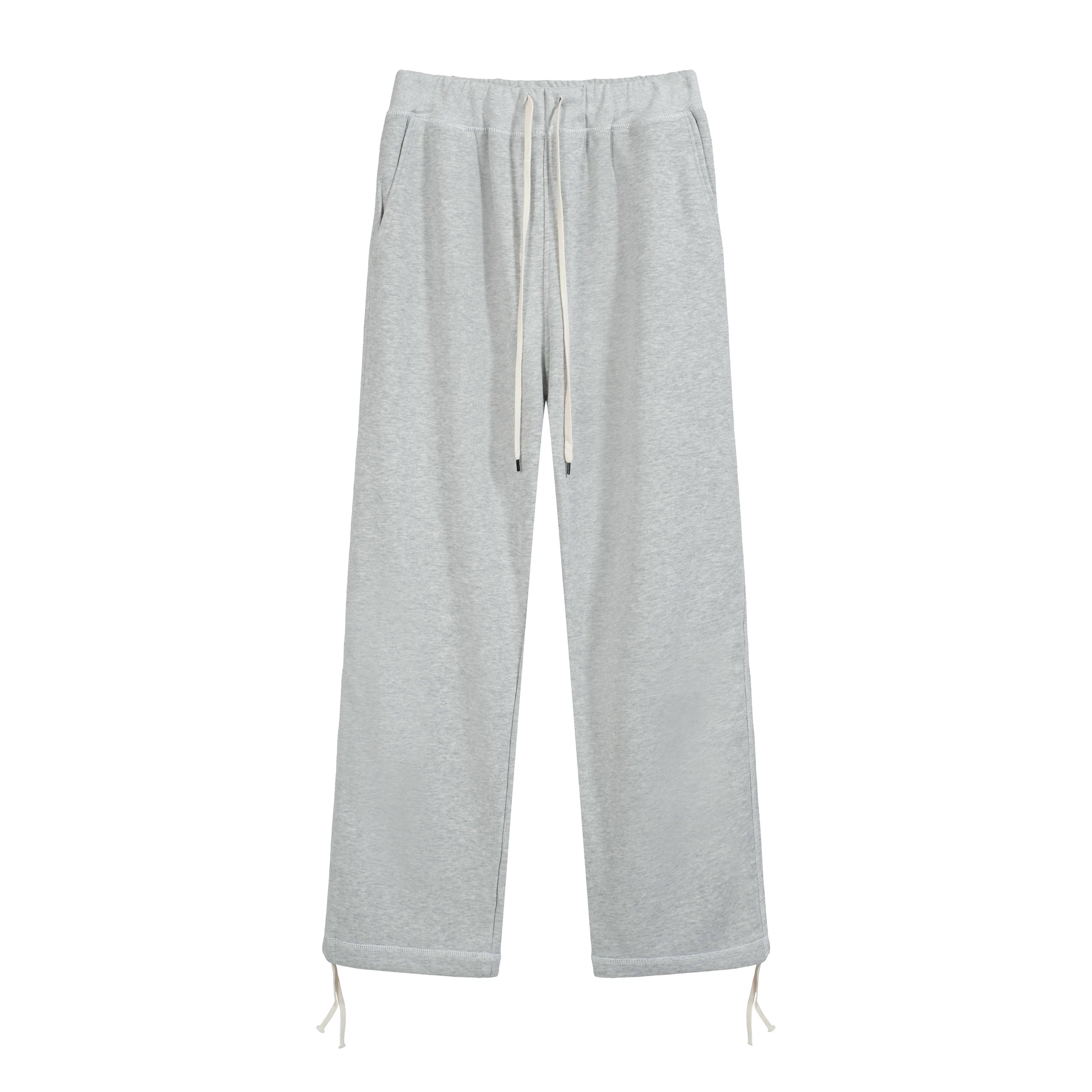 LEMAIRE Grey Wide-Leg Cotton Fleece Drawstring Sweatpants