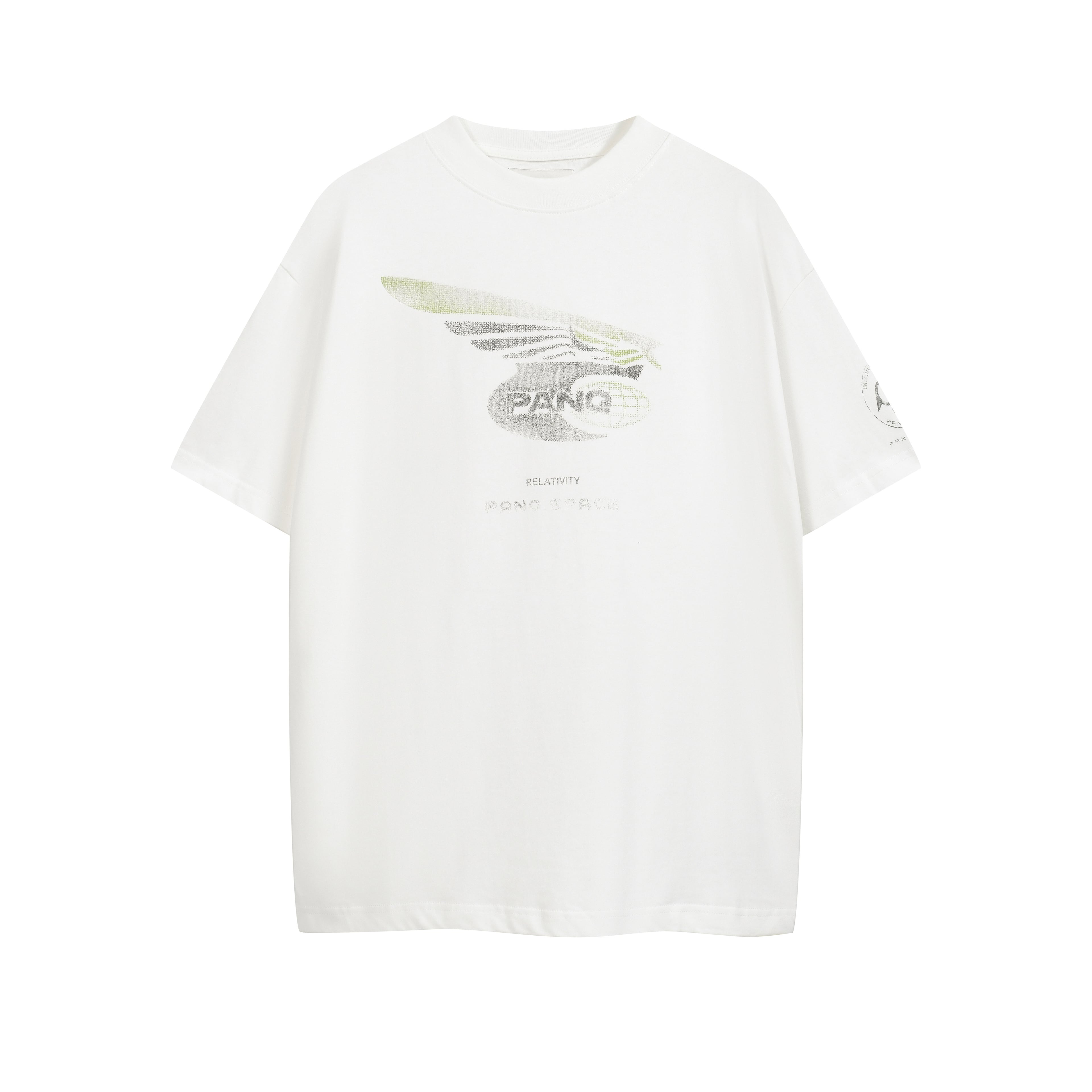 PanQ Oversized 'Relativity' Distressed Graphic T-Shirt
