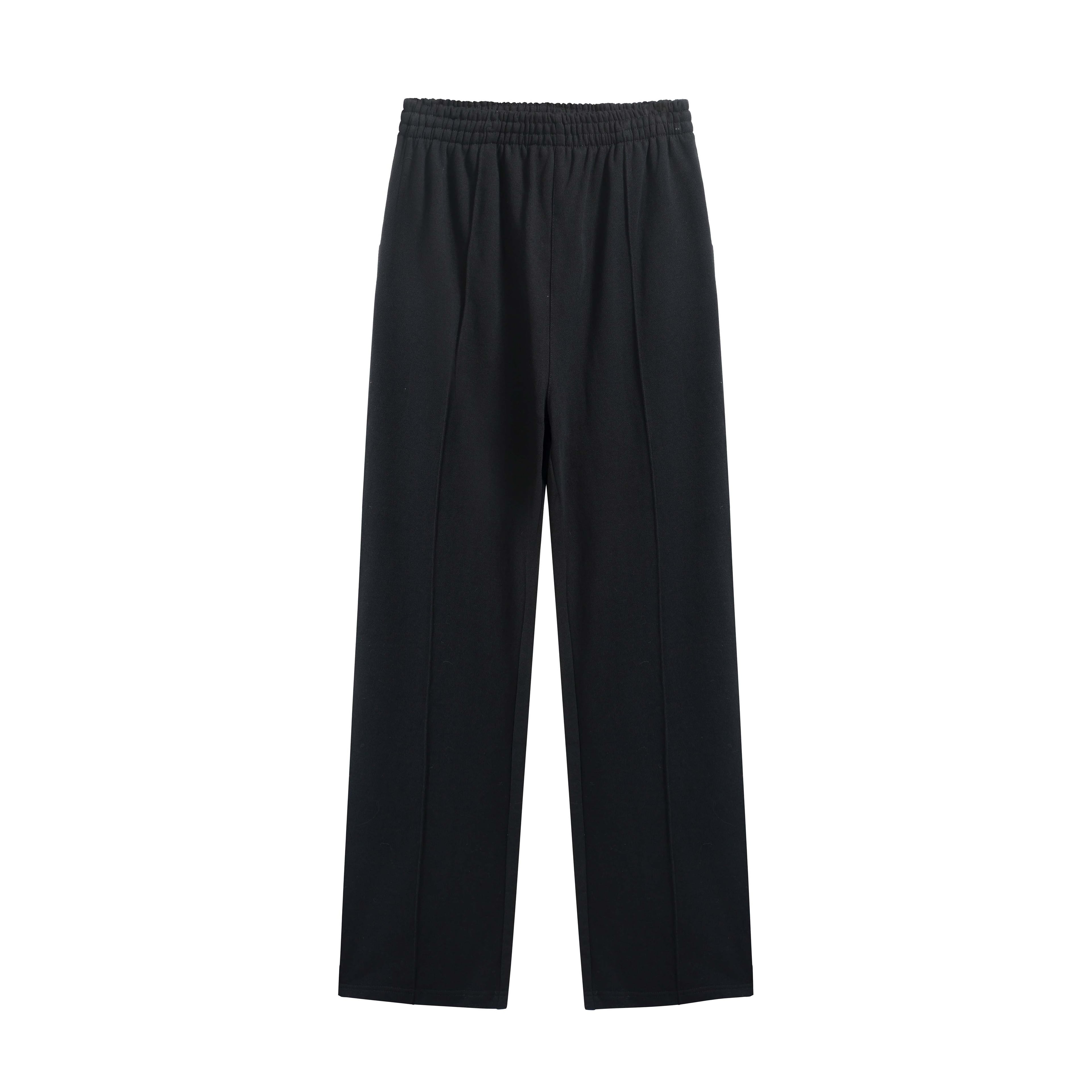 Black Wide-Leg Joggers - Relaxed Fit Unisex Sweatpants