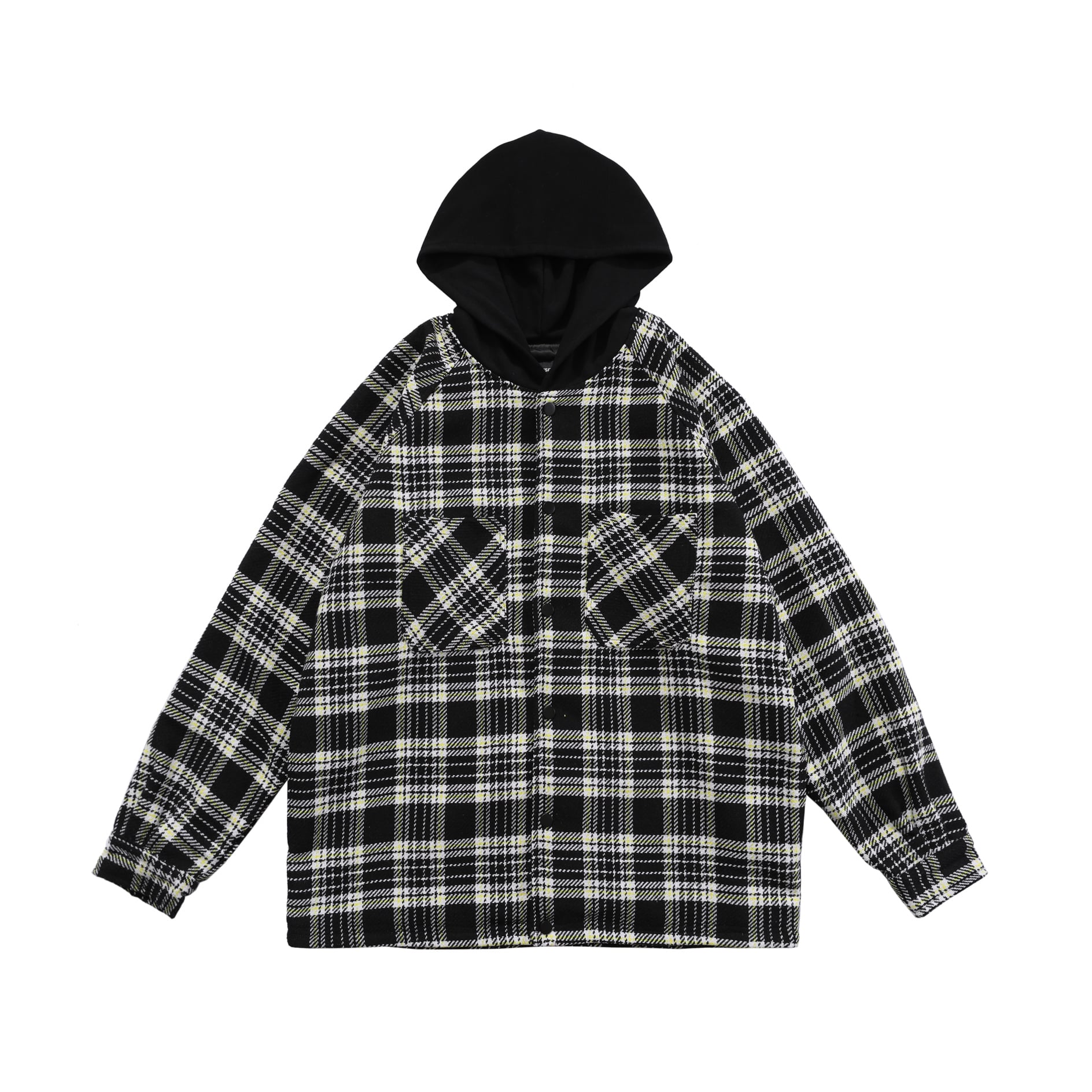 Represent Hooded Check Jacket