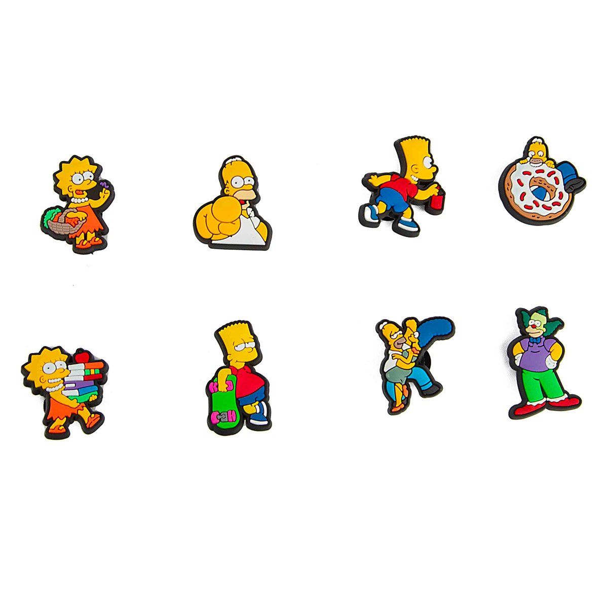 Customize your Crocs with this 8-pack of diverse The Simpsons Jibbitz! 