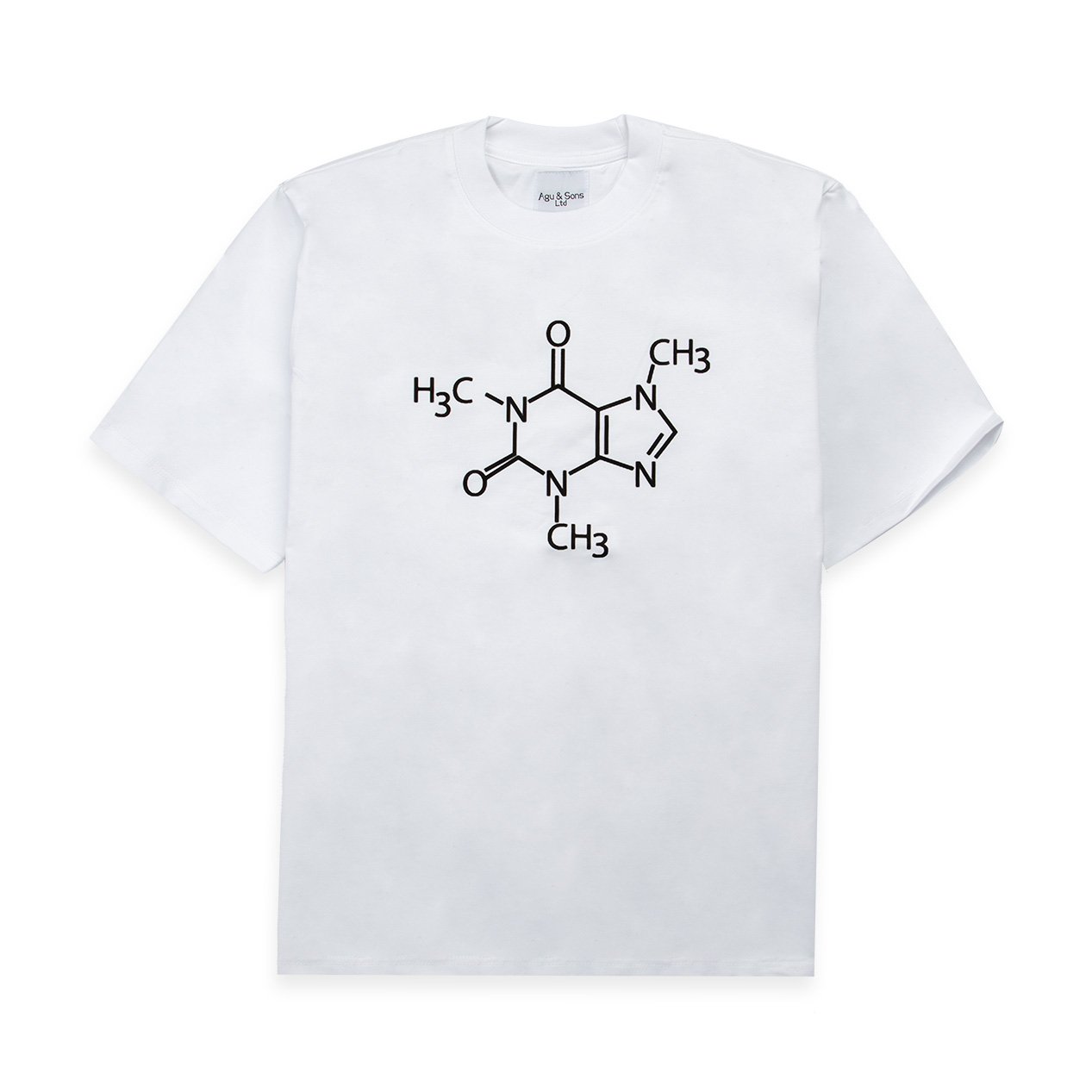 Agu & Sons Caffeine Molecule T shirt  