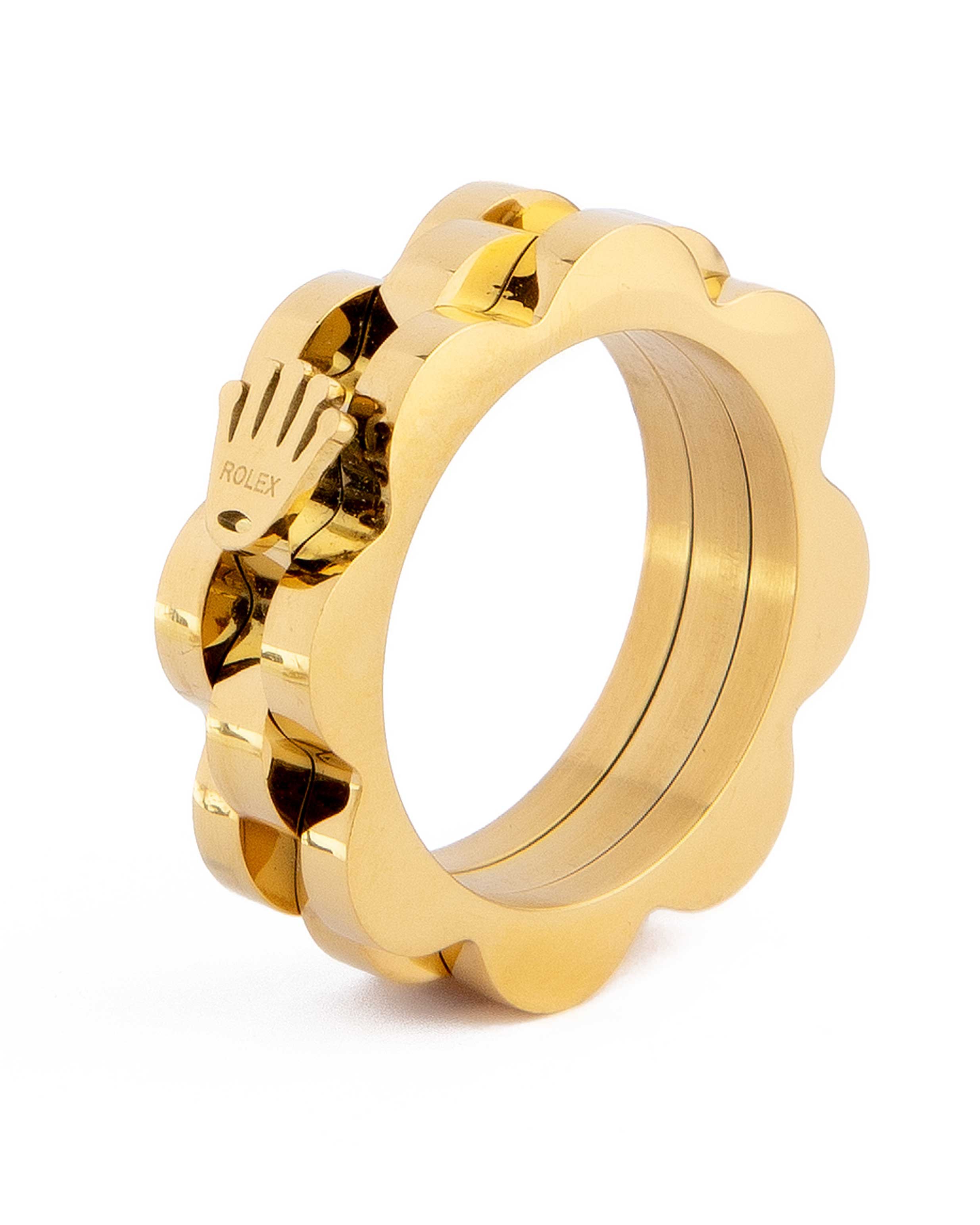 Rolex Inspired Scalloped Ring.