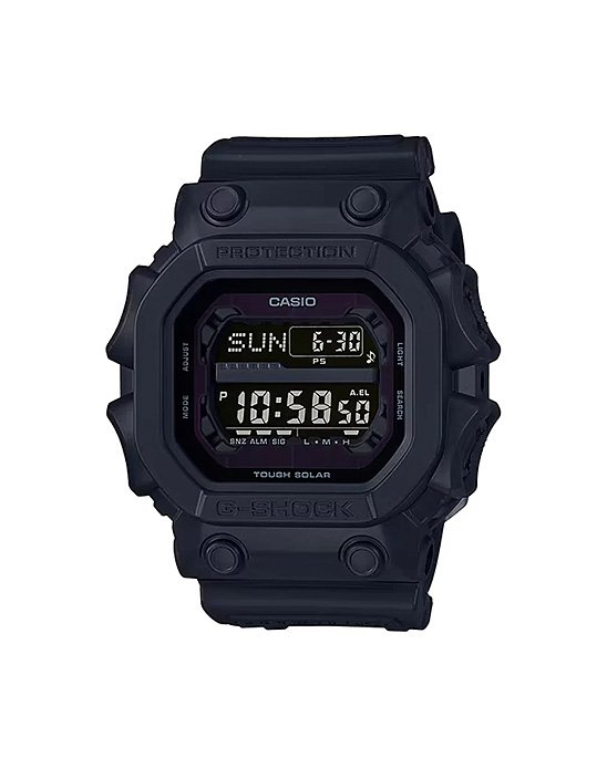 Casio G-Shock 1000 Tough Solar Digital Watch. All-black, shock-resistant, solar-powered. Rugged, durable watch.