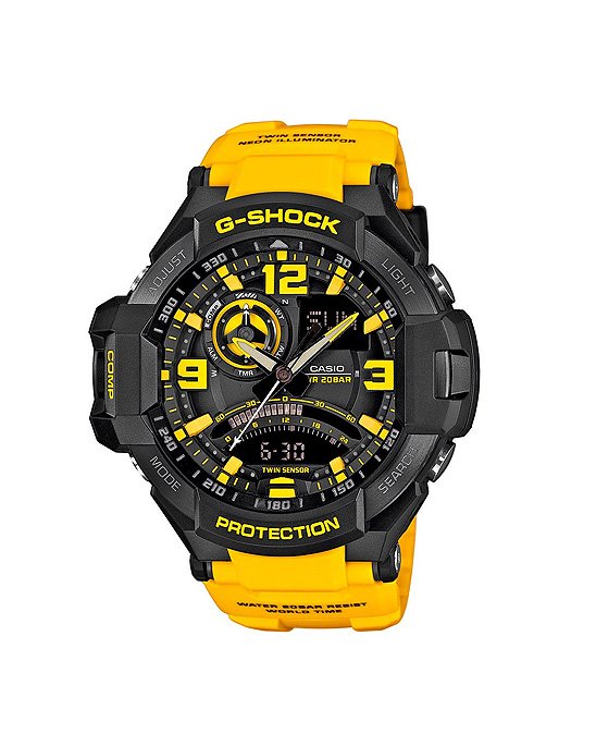 G-Shock GA-1000-9BER Sky Cockpit Yellow/Black Watch
