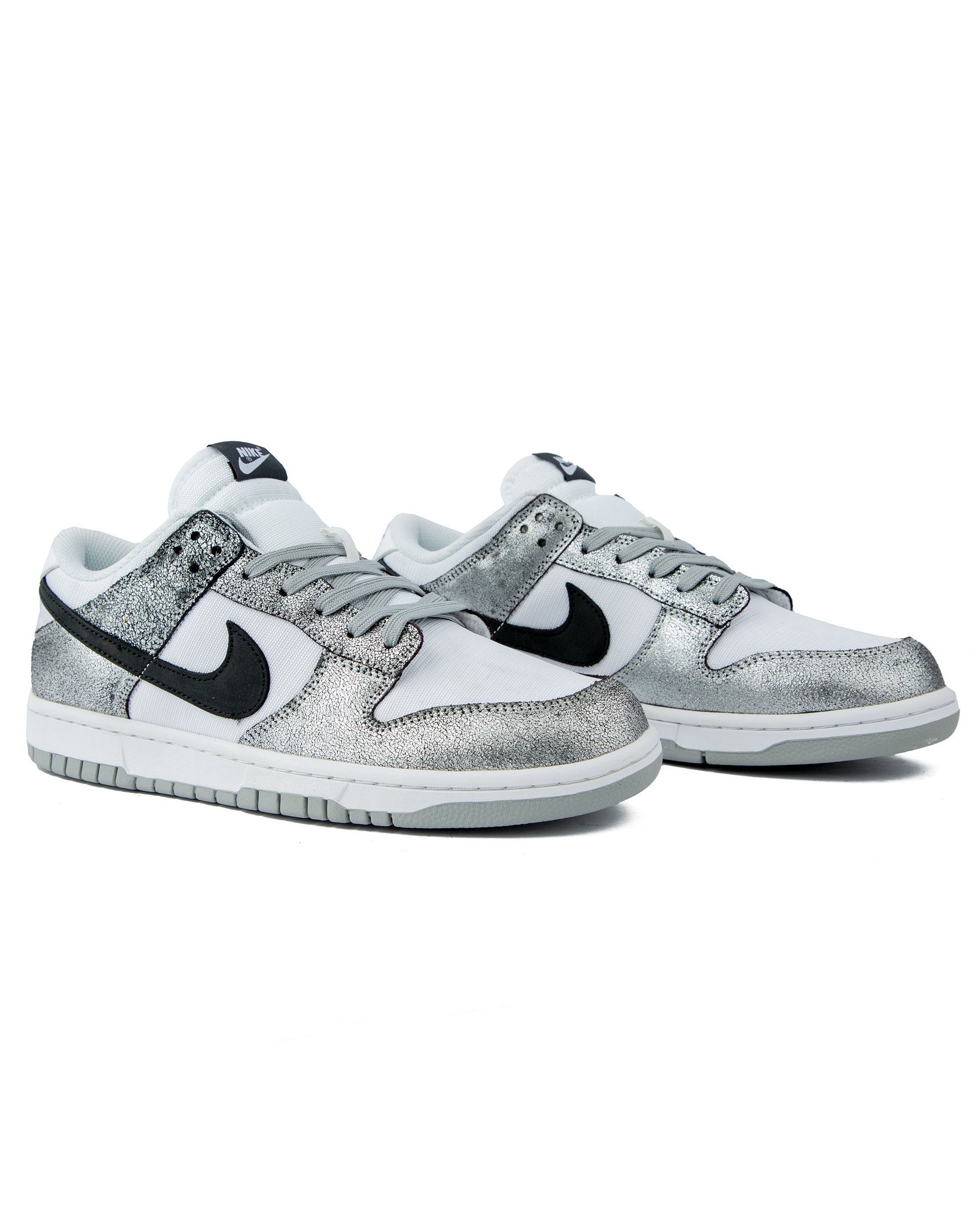 Nike Dunk Low Retro SE White Black Silver Unisex Sneakers