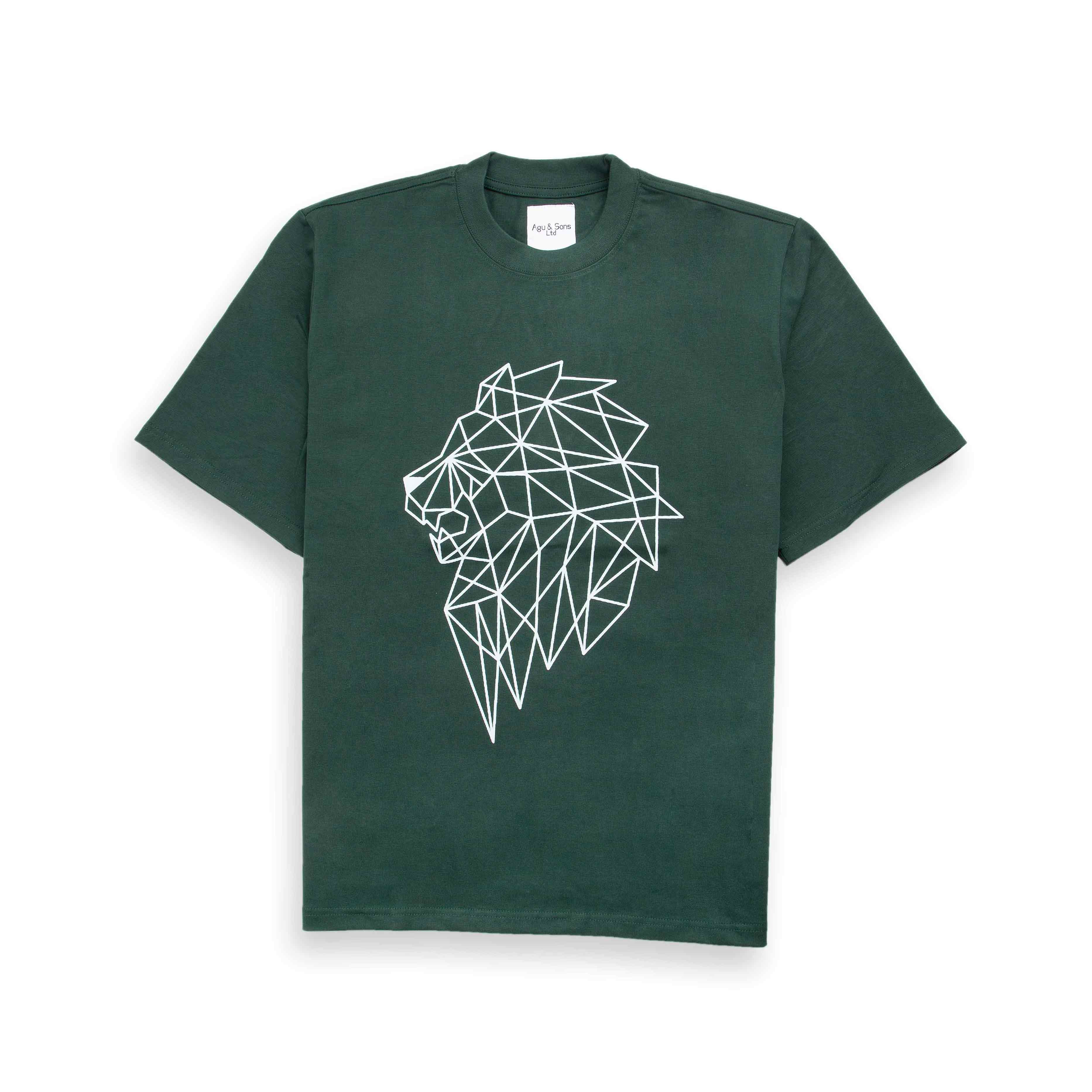 Agu & Sons Geometric Lion T-Shirt