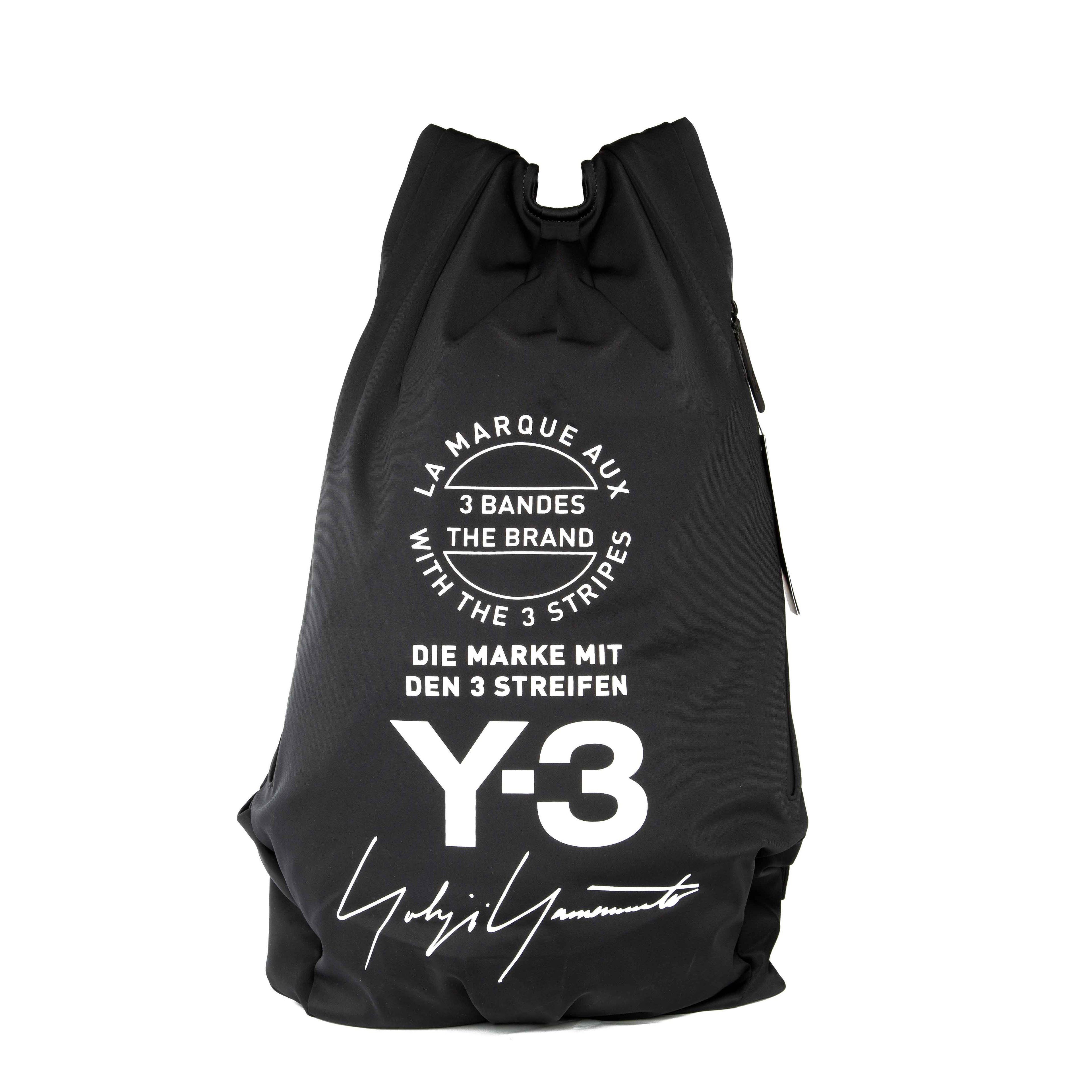 Y-3 Classic Black Drawstring Backpack - Unisex