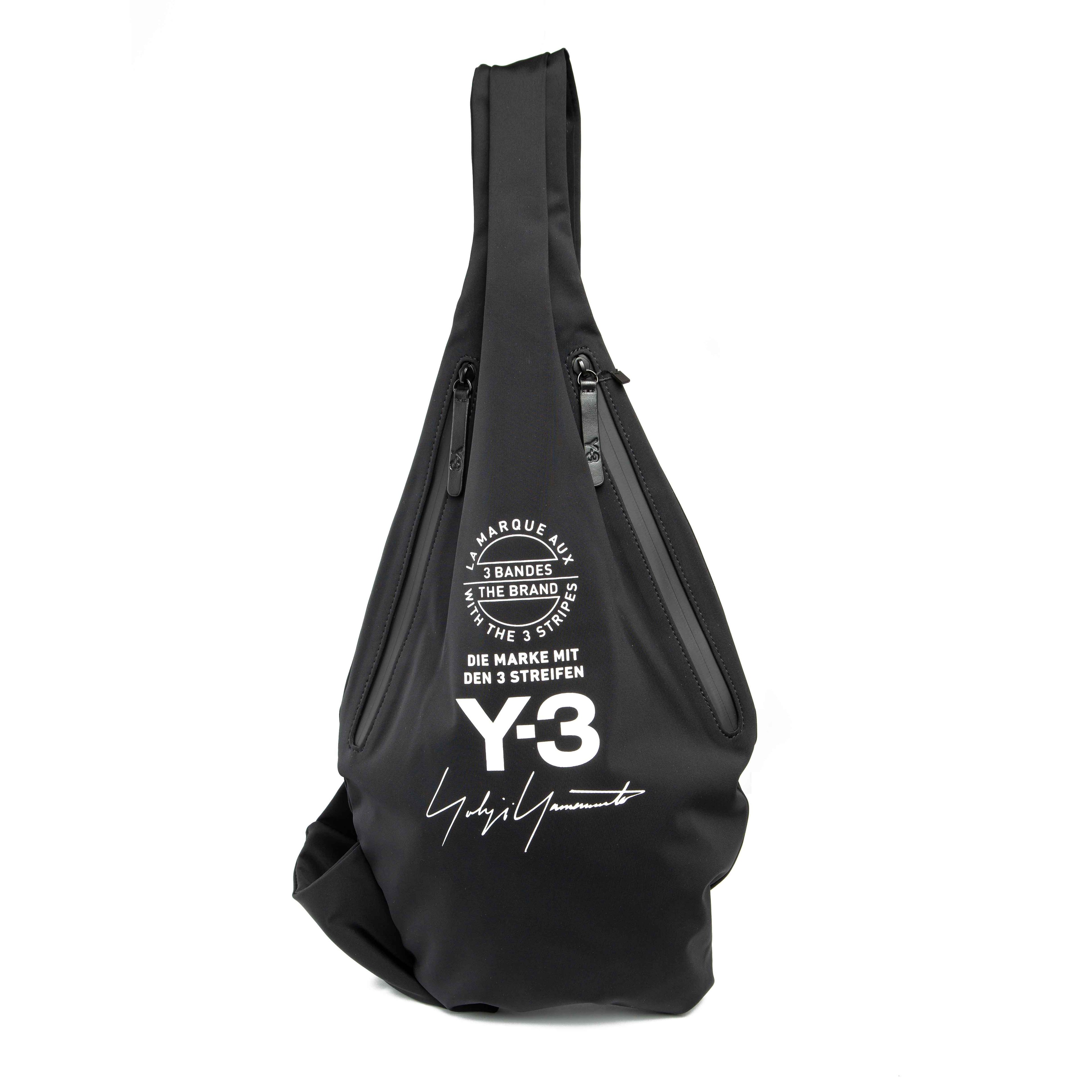  Y-3 Black Sling Bag - Unisex Crossbody Style